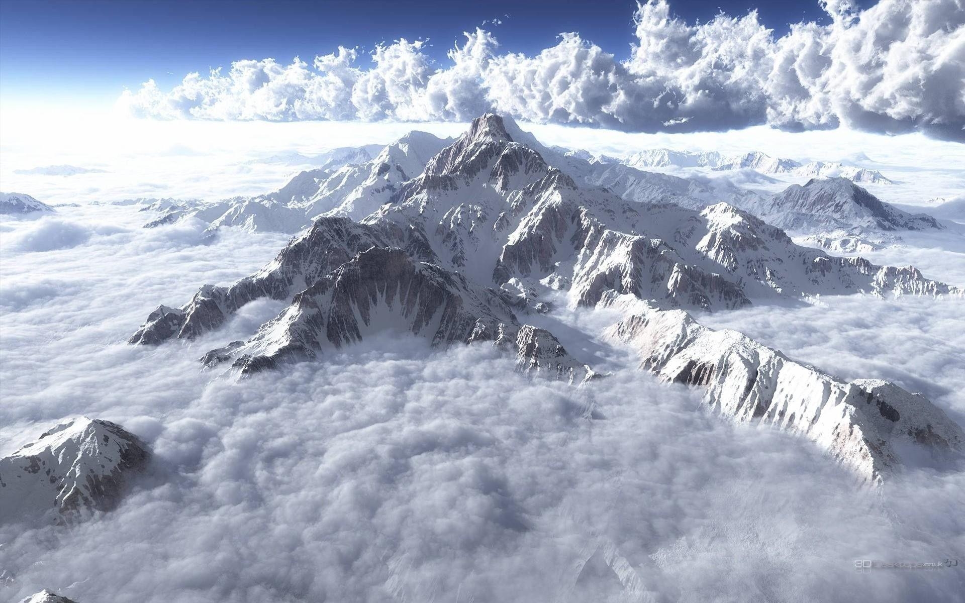 Mount Everest, Naturbild, Himalaya, Gipfelvorhersage, Nepal, 1920x1200 HD Desktop