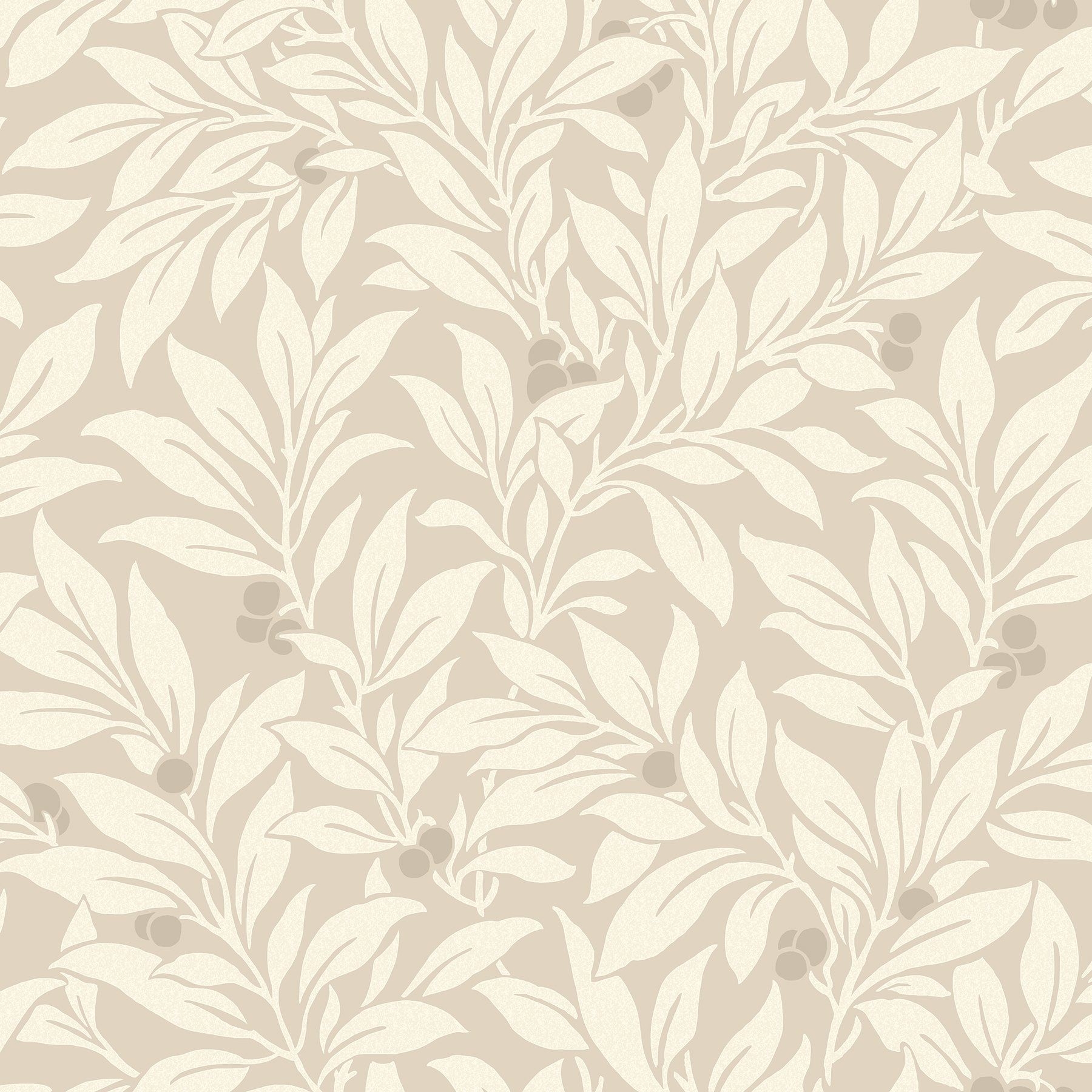 Brewster, Maulbeerblatt, Beige, Design, Heimdekor, 1800x1800 HD Handy