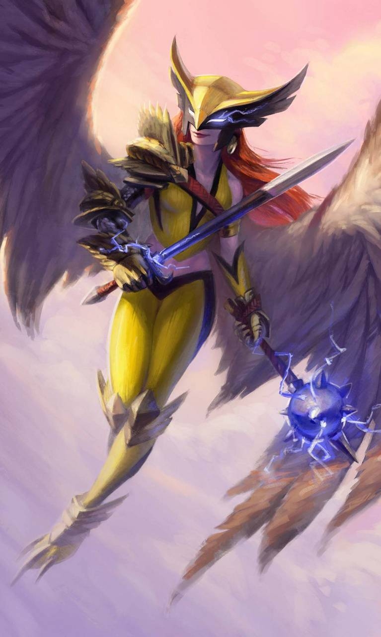 Hawkgirl, Hintergrund, Superheldin, Comics, DC Universe, 770x1280 HD Handy