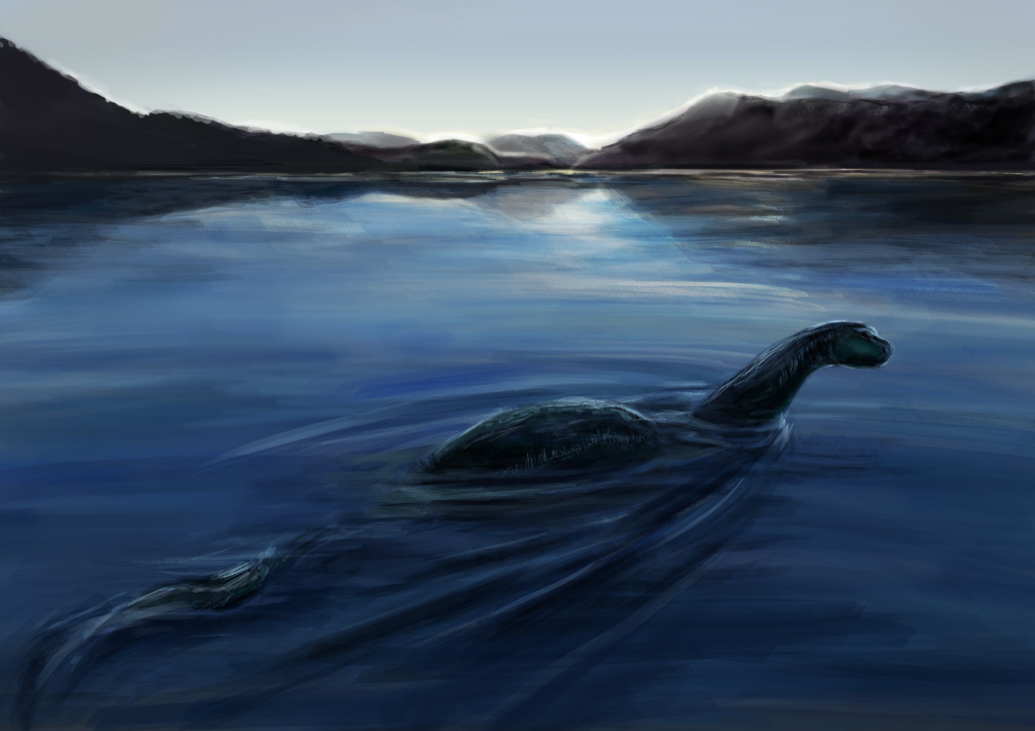 Loch Ness, Monster, alte Tiere, Unterwasser, Galerie, 3510x2480 4K Desktop