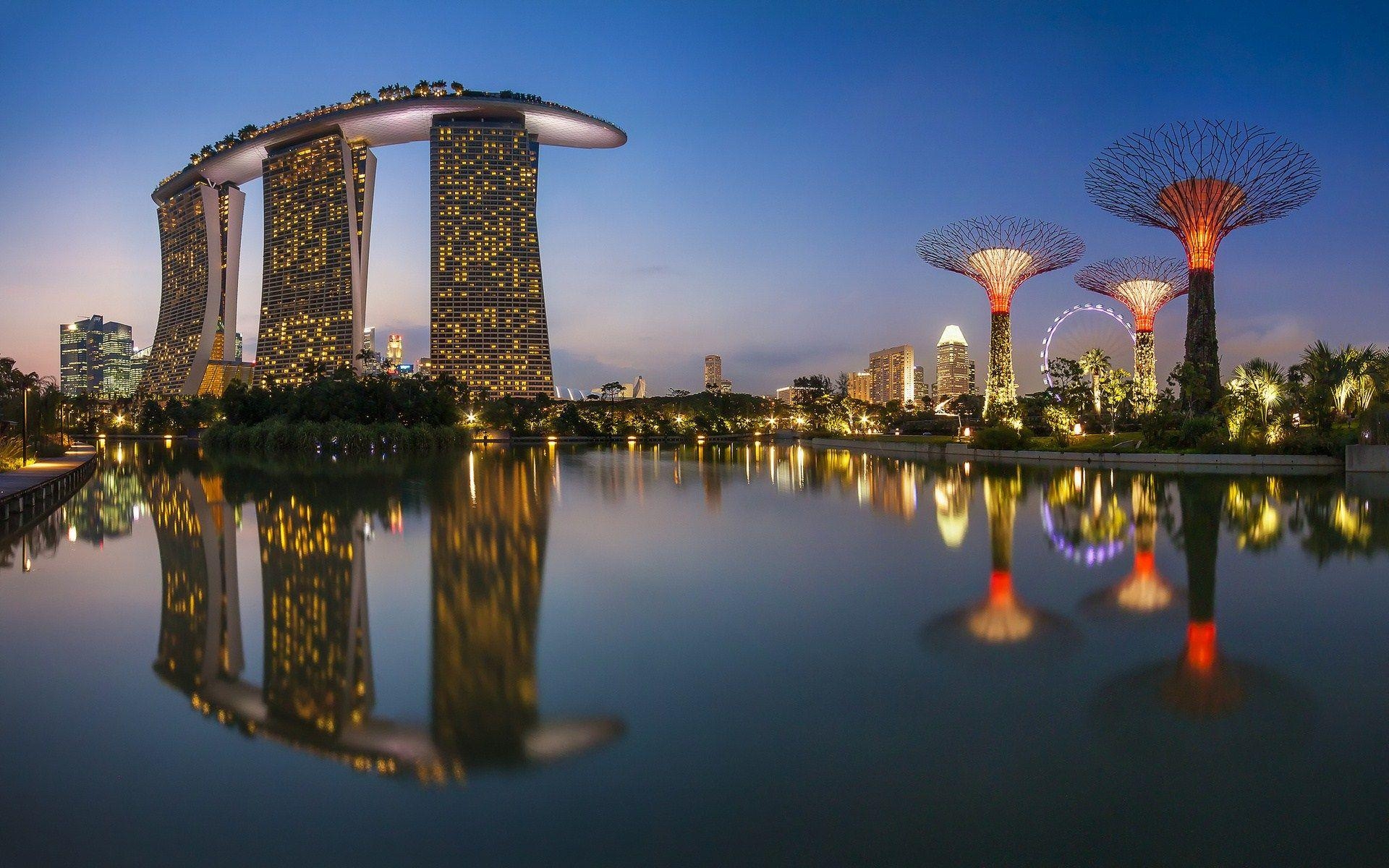 Wunderschön, Singapur, Full HD, Skyline, Reisen, 1920x1200 HD Desktop