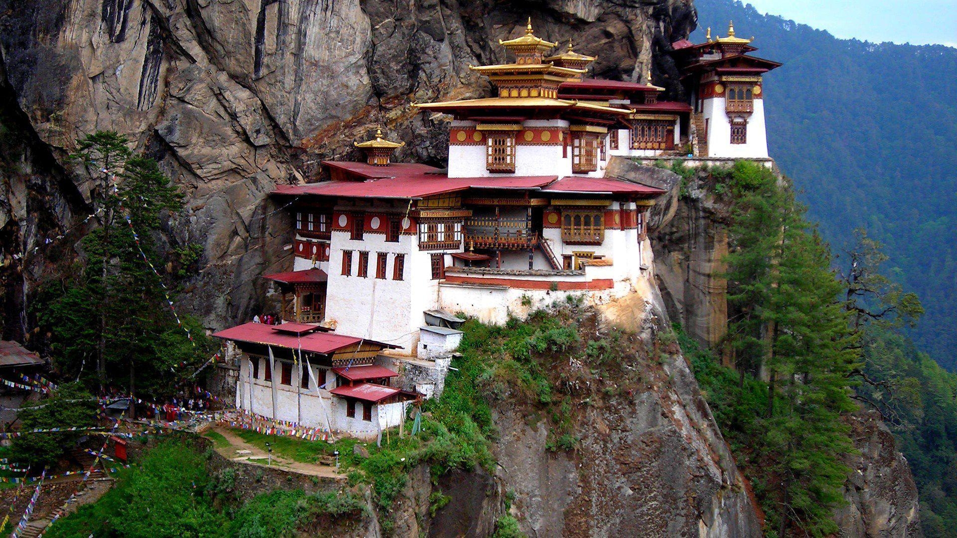 Bhutan Reisen, Kloster, Himalaya, Asien, Reiseziele, 1920x1080 Full HD Desktop