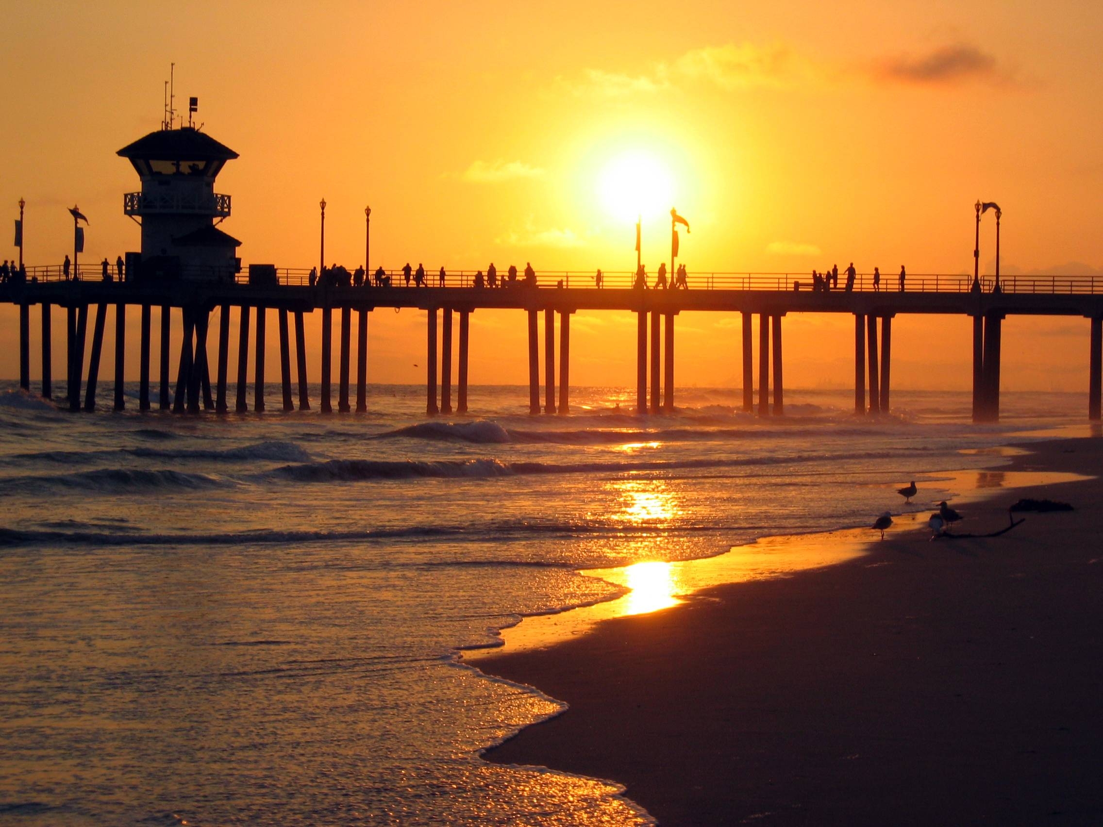 Huntington Beach, Reisen, Strand, Kalifornien, Hintergrund, 2280x1710 HD Desktop