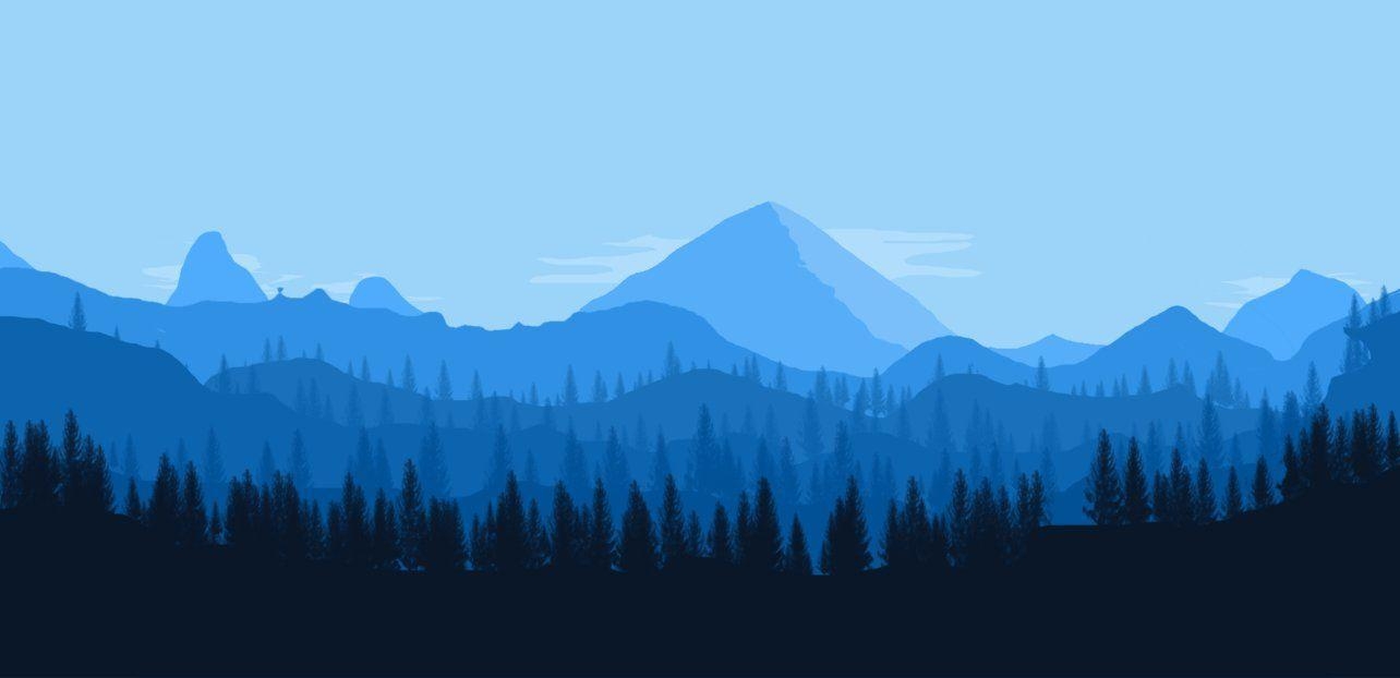 Firewatch, Wald, Nacht, Spannung, Spiele, 1290x630 Dual Screen Desktop