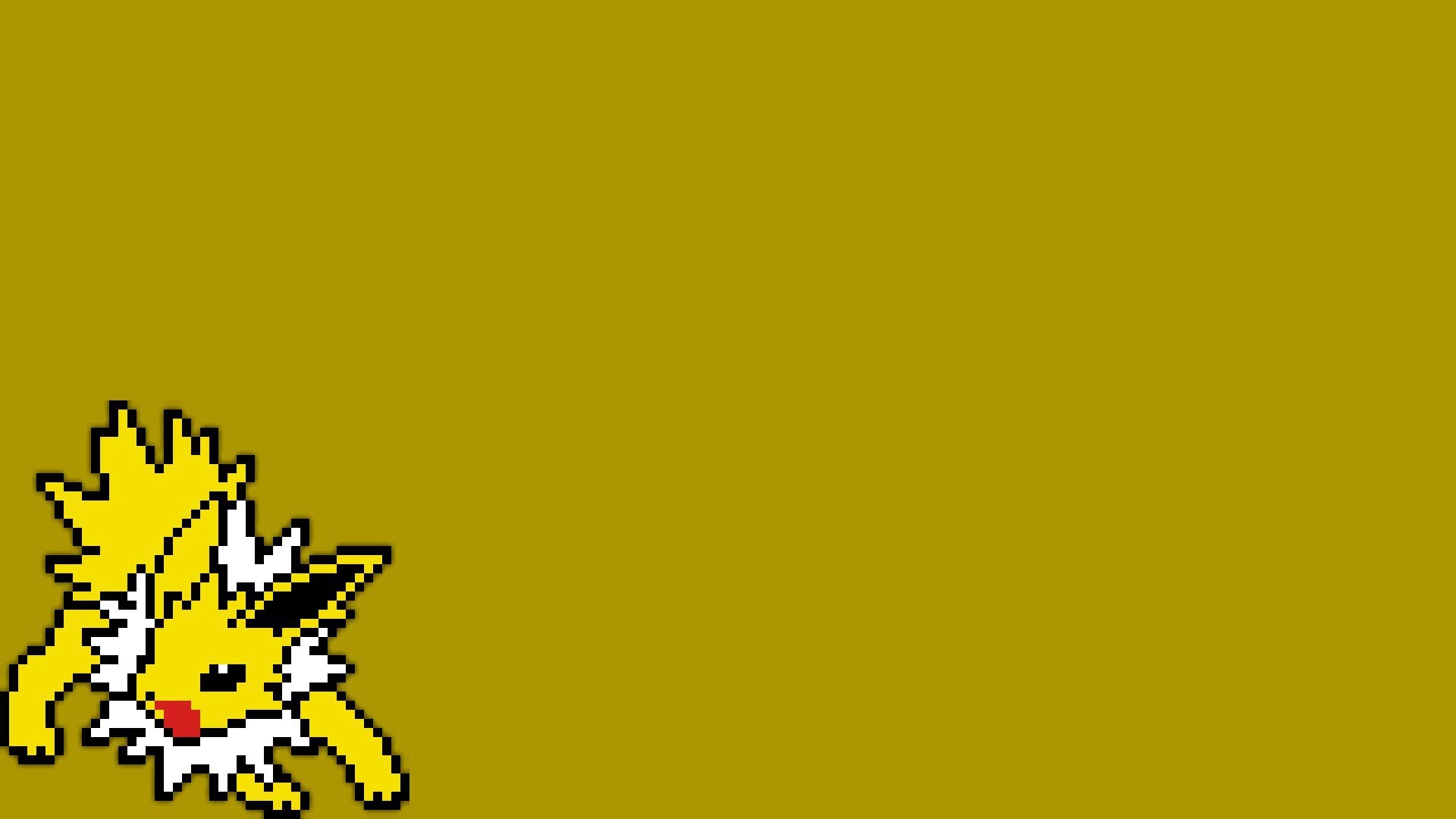 Jolteon, Pixelkunst, HD, Desktop, Pokémon, 1920x1080 Full HD Desktop