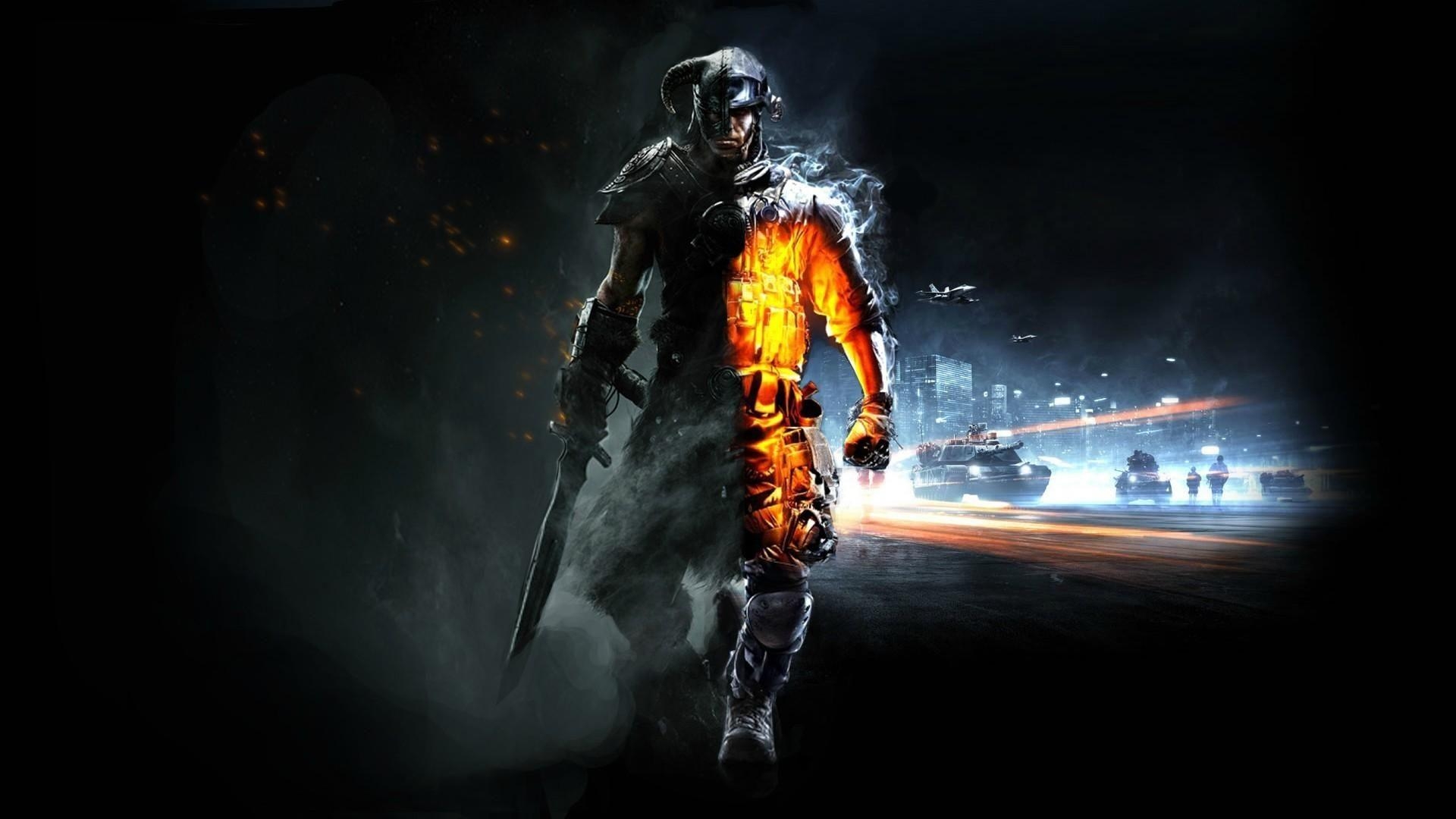 Skyrim, Battlefield 3, Elder Scrolls, Wallpaper, Gaming, 1920x1080 Full HD Desktop