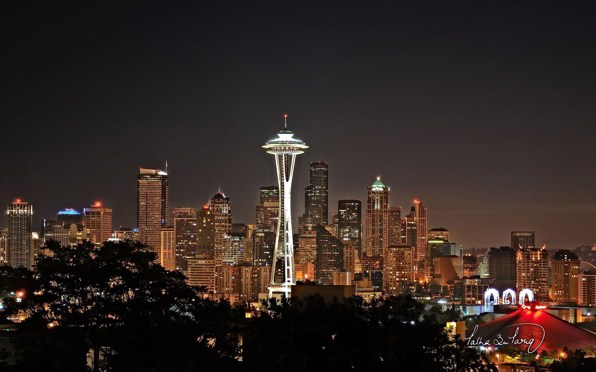 Spektakulär, Seattle, Panorama, Stadtbild, Hintergrund, 1920x1200 HD Desktop