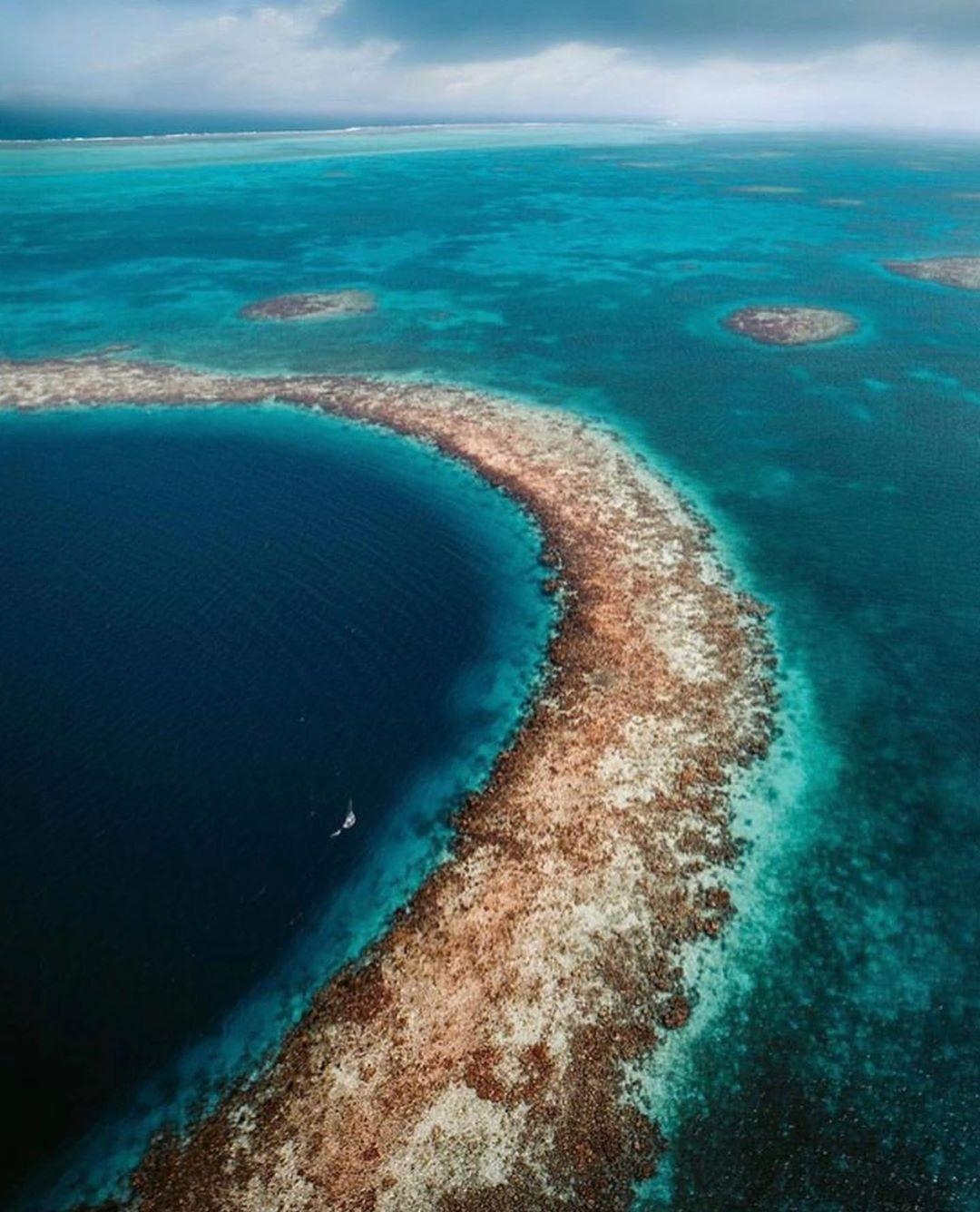 Große Blaue Loch, Belize, Weltkulturerbe, Fotografie, Reisen, 1080x1340 HD Handy