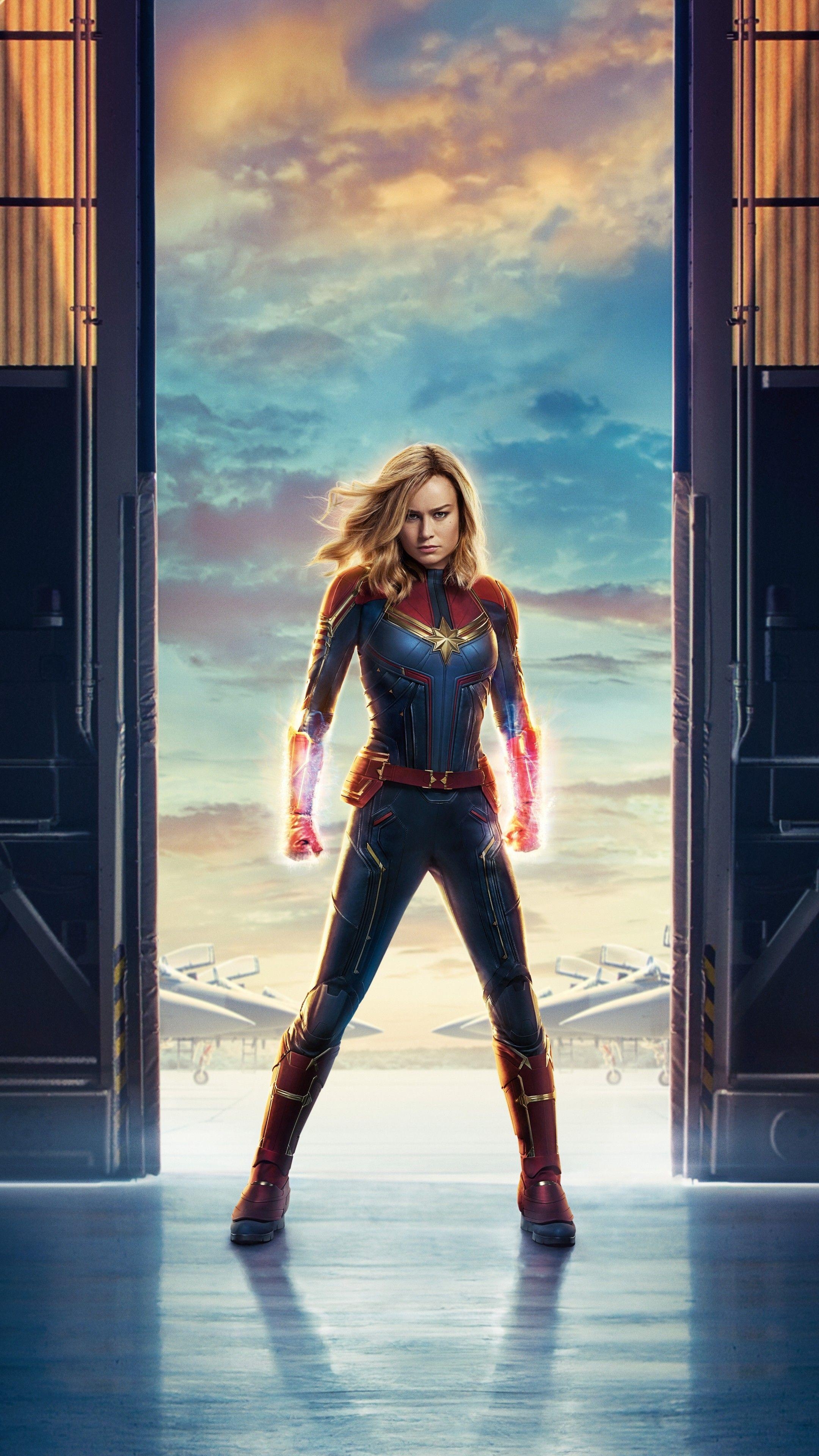 Captain Marvel, Brie Larson, 8K, Filme, Bild, 2160x3840 4K Handy