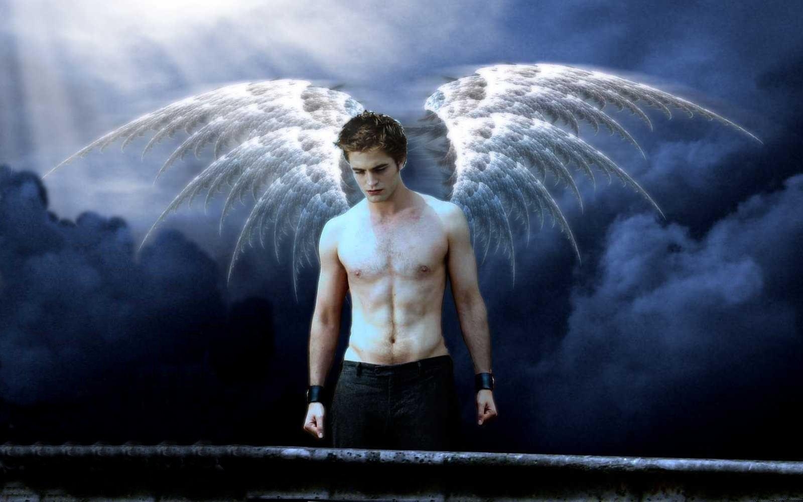 Edward Cullen, Robert Pattinson, Engel, Twilight, Film, 1600x1000 HD Desktop