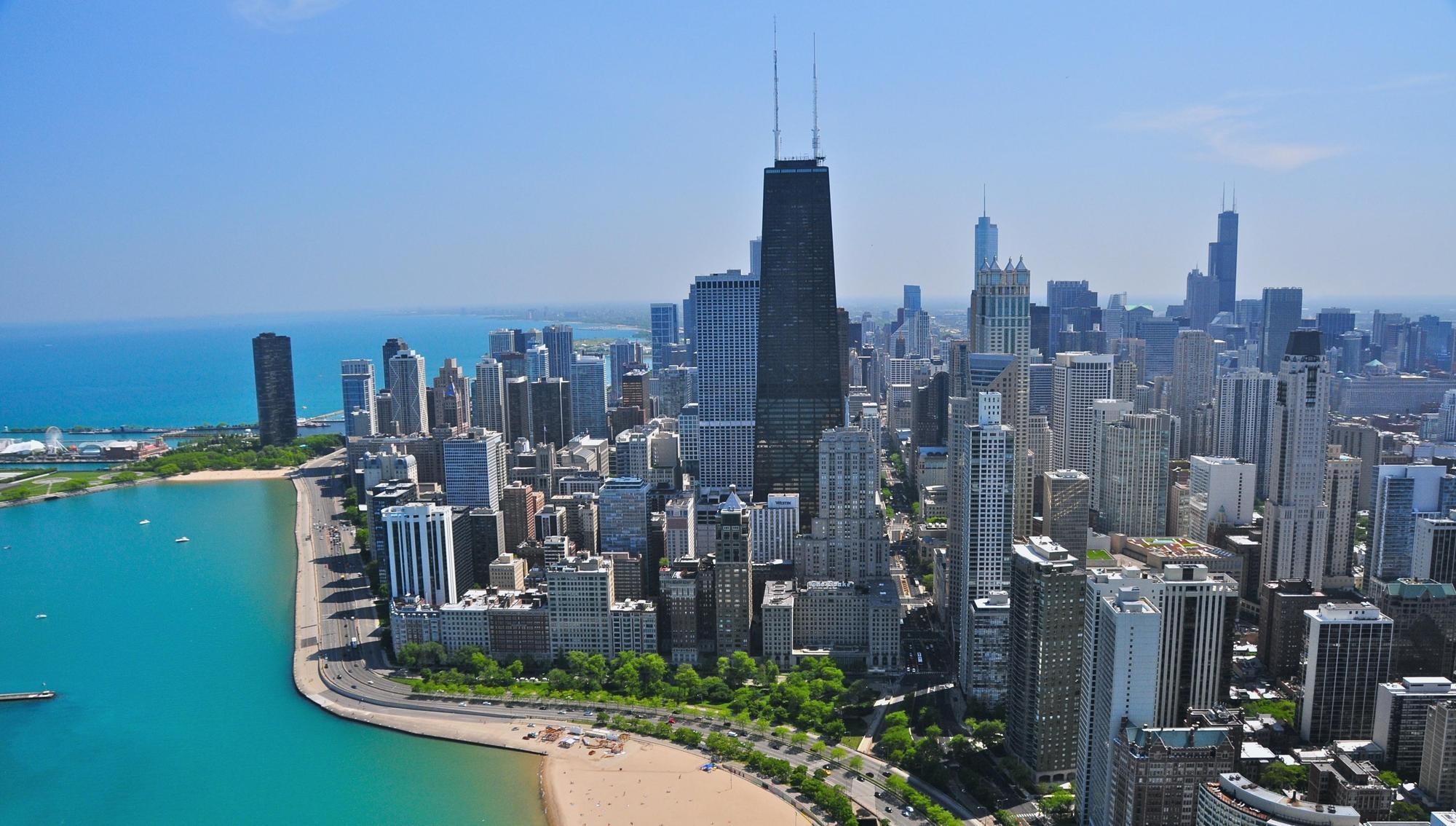 Chicago HD, Download, Reise, Stadtszene, Metropole, 2000x1140 HD Desktop