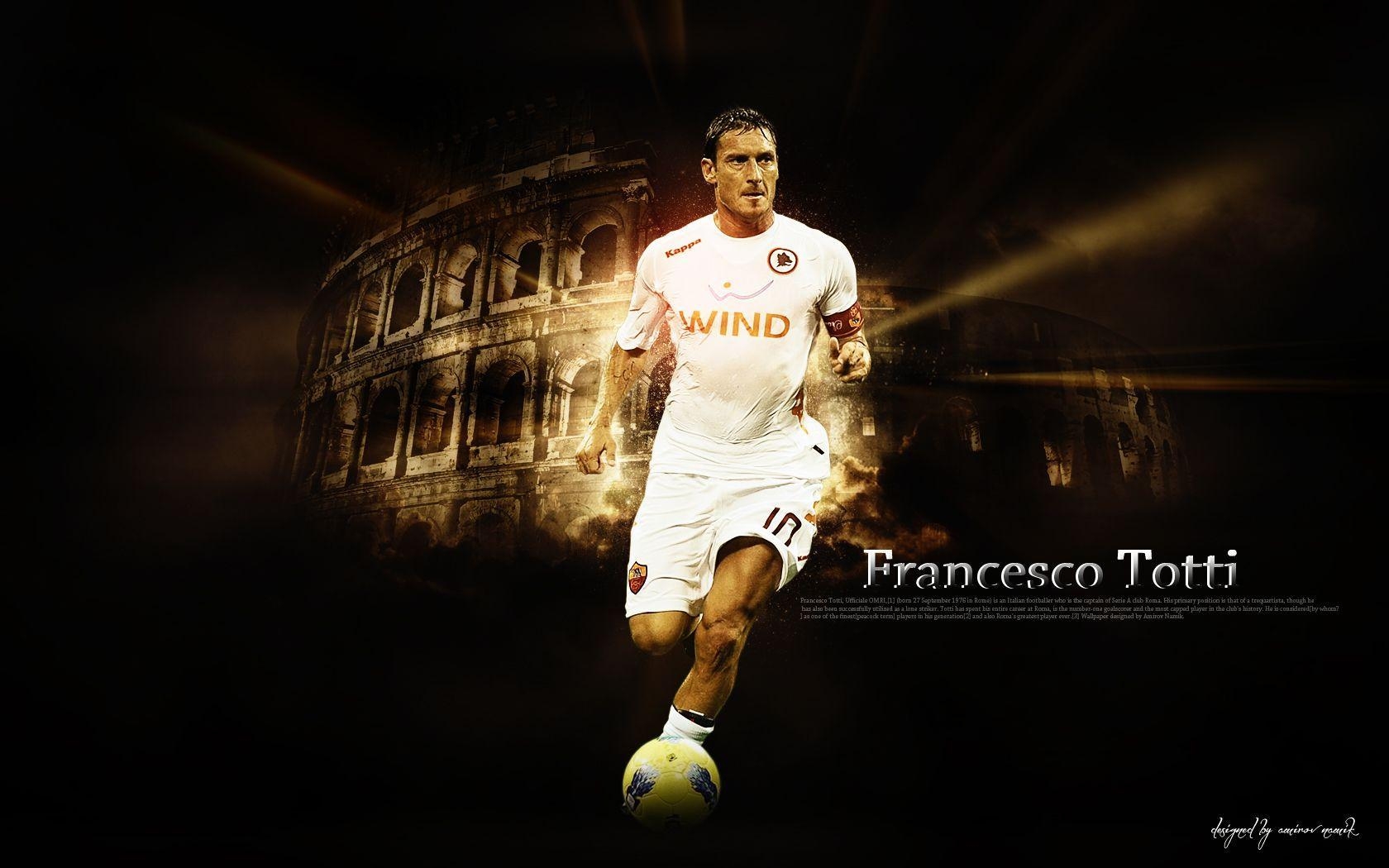 Francesco Totti, Computer, Hintergrund, Bildschirm, Sport, 1680x1050 HD Desktop