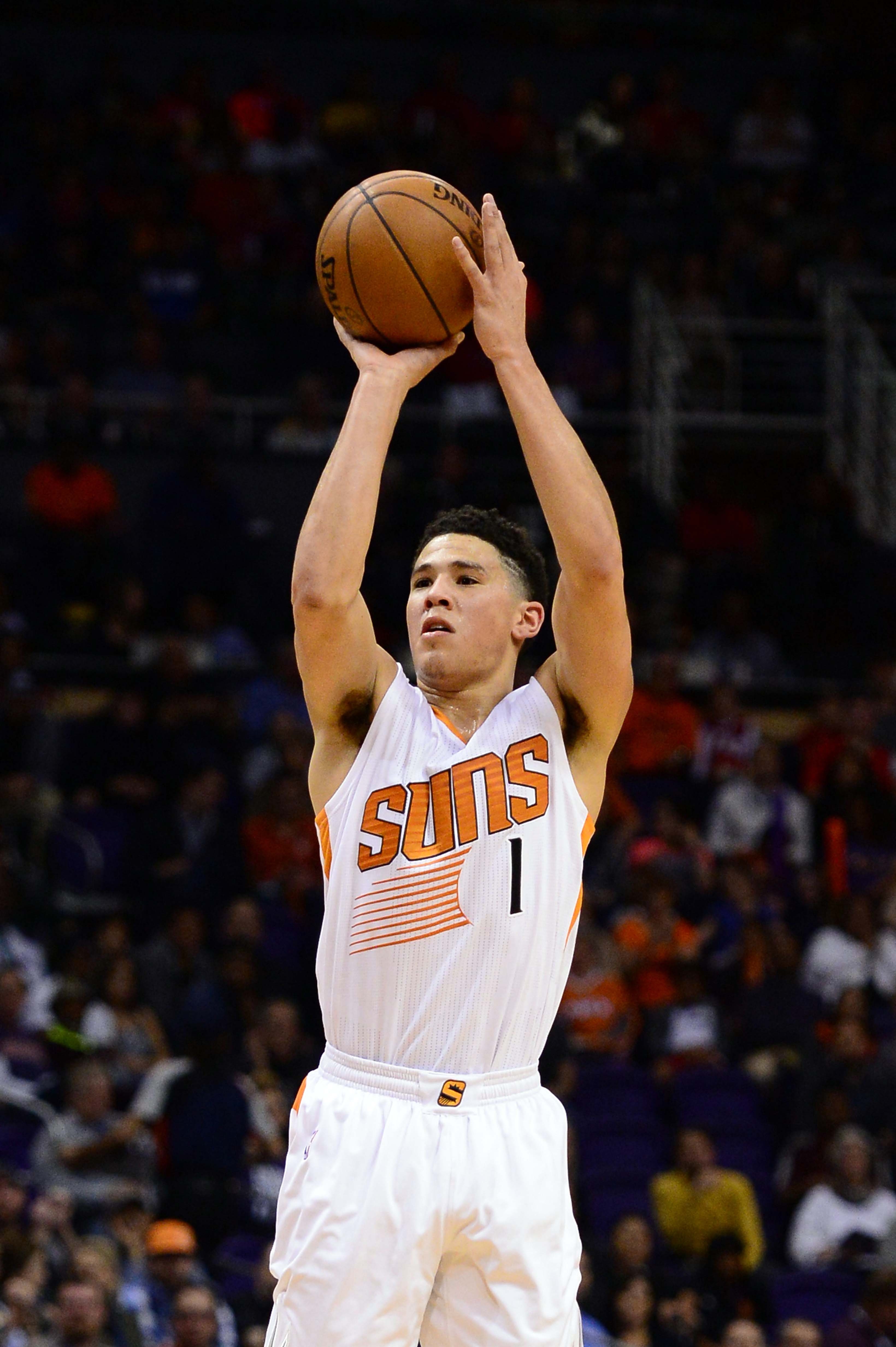 Devin Booker, Sportsymbol, Phoenix Suns, Action, Live, 3280x4930 4K Handy