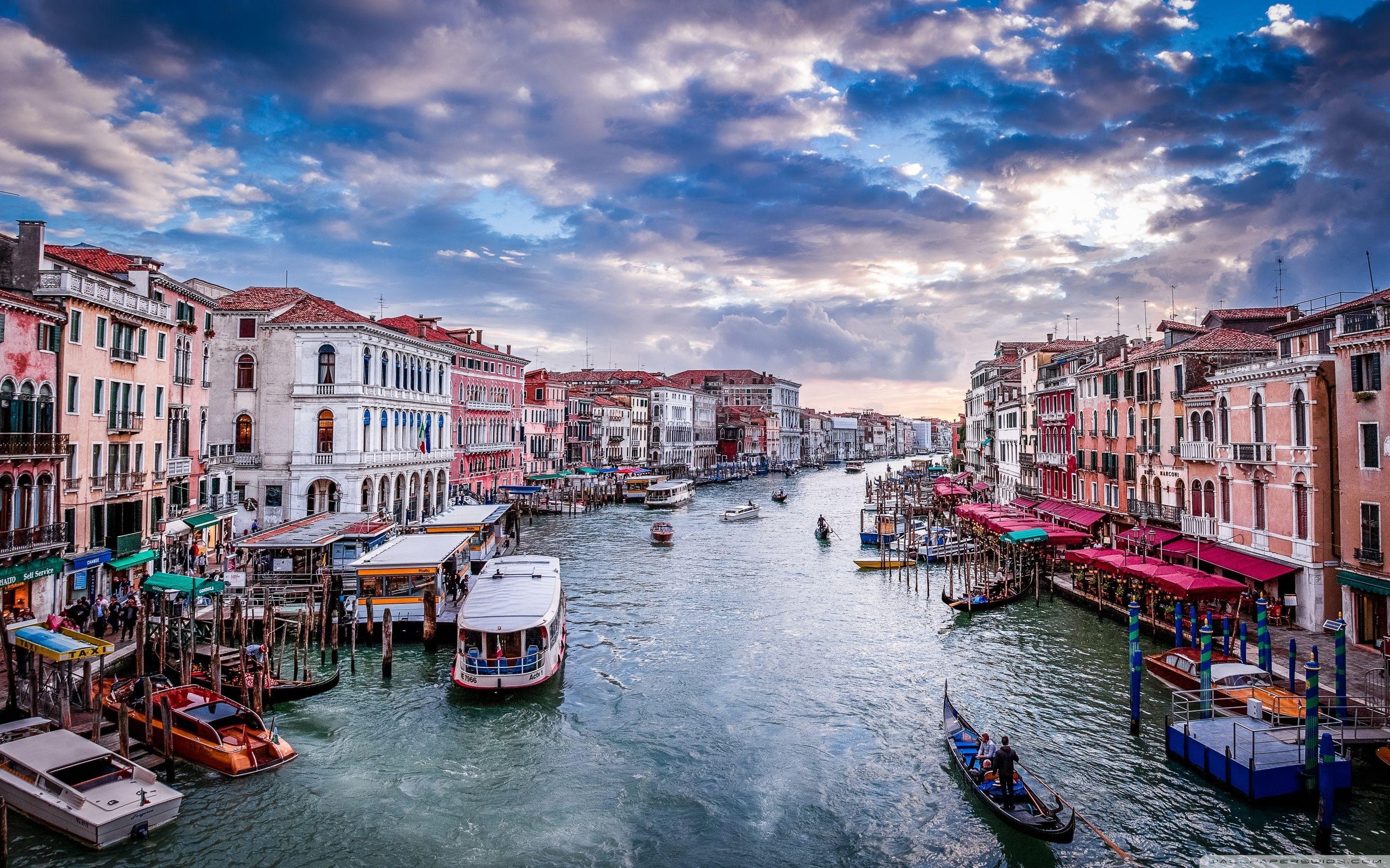 Venedig, Canal Grande, Rialtobrücke, 4K, HD, 2880x1800 HD Desktop