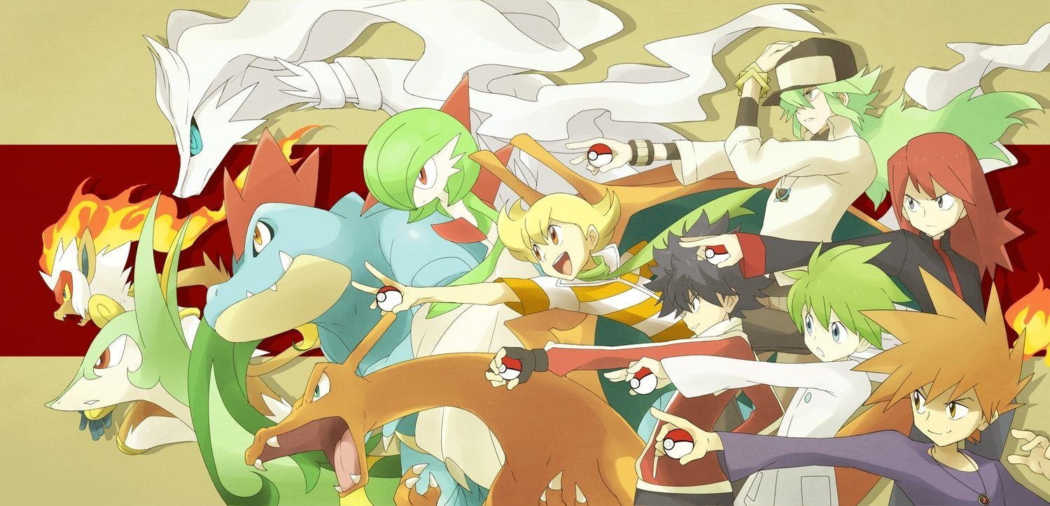 Infernape, Charizard, Gardevoir, Pokémon, Hue, 1500x730 Dual Screen Desktop