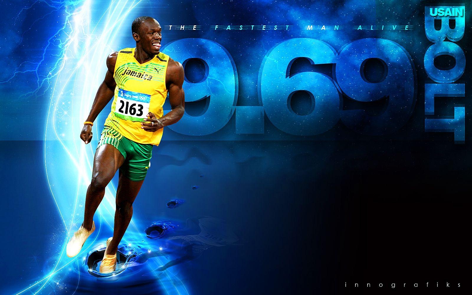 Usain Bolt, Ikone, Athlet, Geschwindigkeit, Erfolg, 1600x1000 HD Desktop