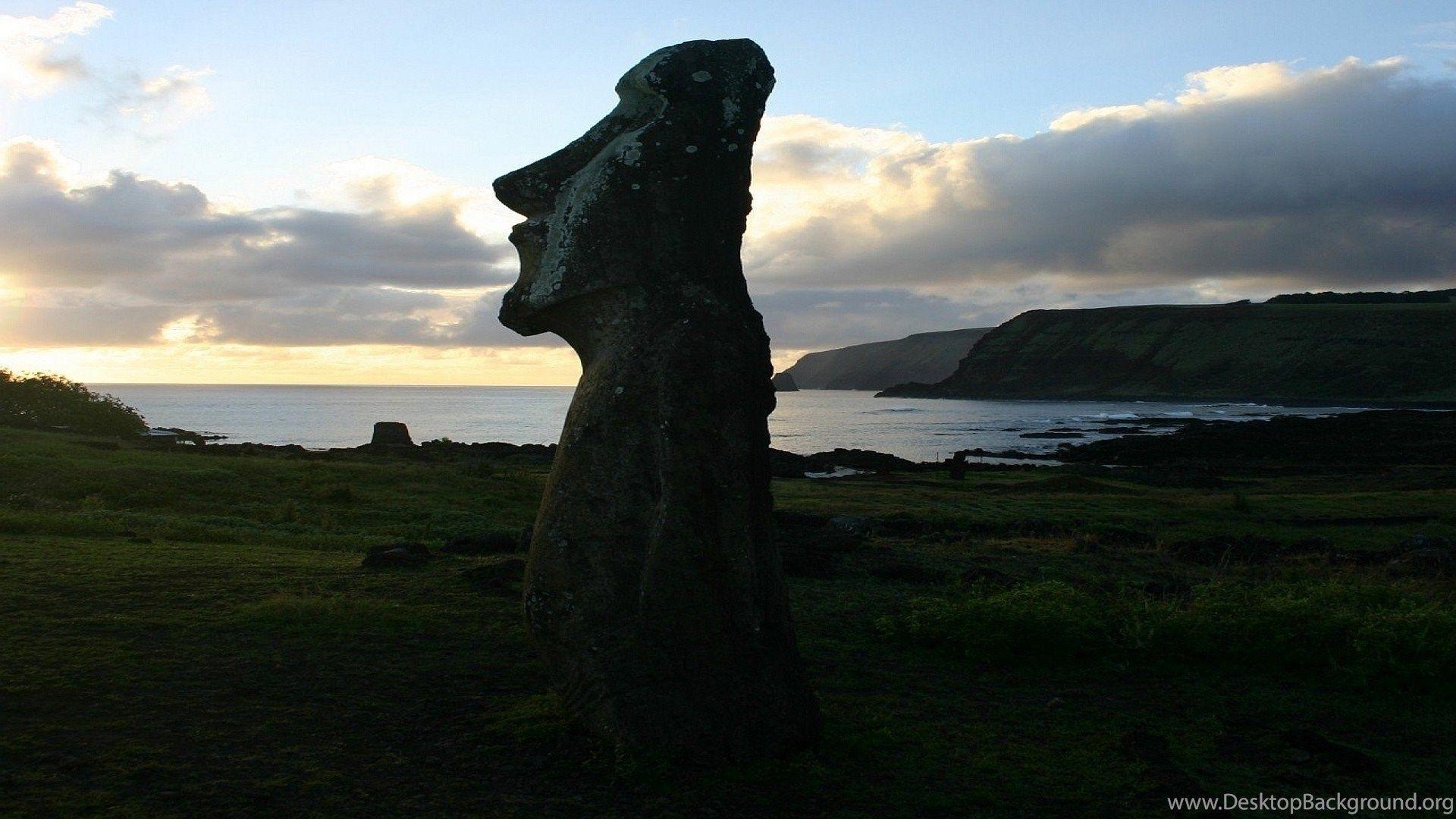 Osterinsel, Moai, Desktop, Hintergrund, Statuen, 1920x1080 Full HD Desktop