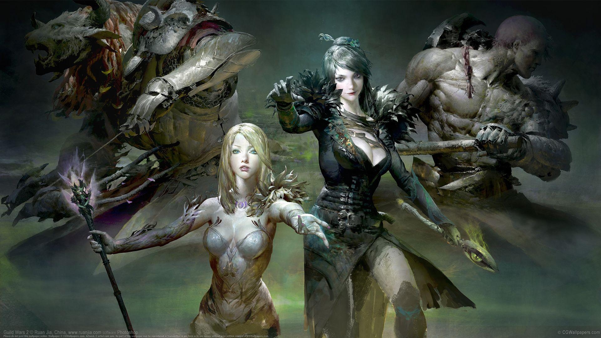 Ruan Jia, Guild Wars 2, Wallpaper, Gaming, Kunst, 1920x1080 Full HD Desktop