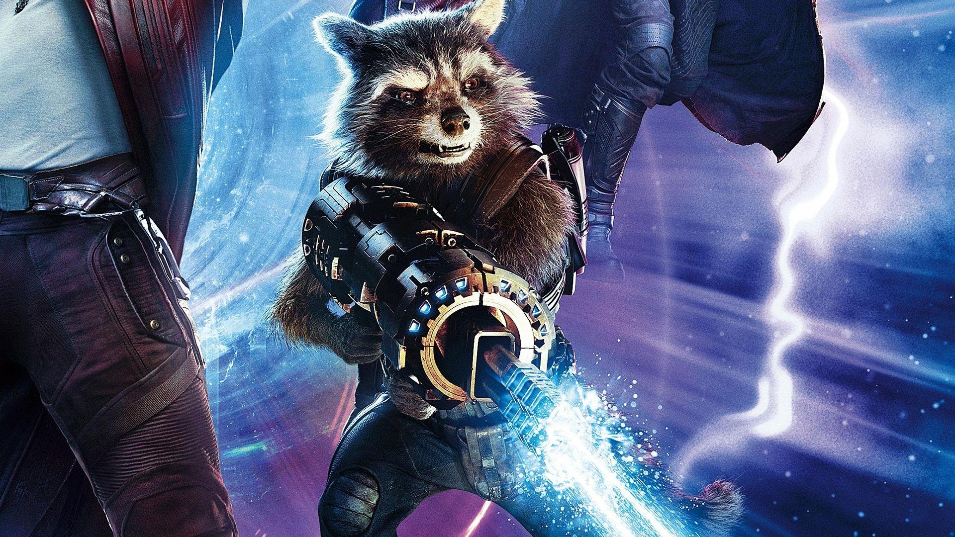 Rocket Raccoon, GotG Vol 2, 2017, Hintergrund, Marvel, 1920x1080 Full HD Desktop