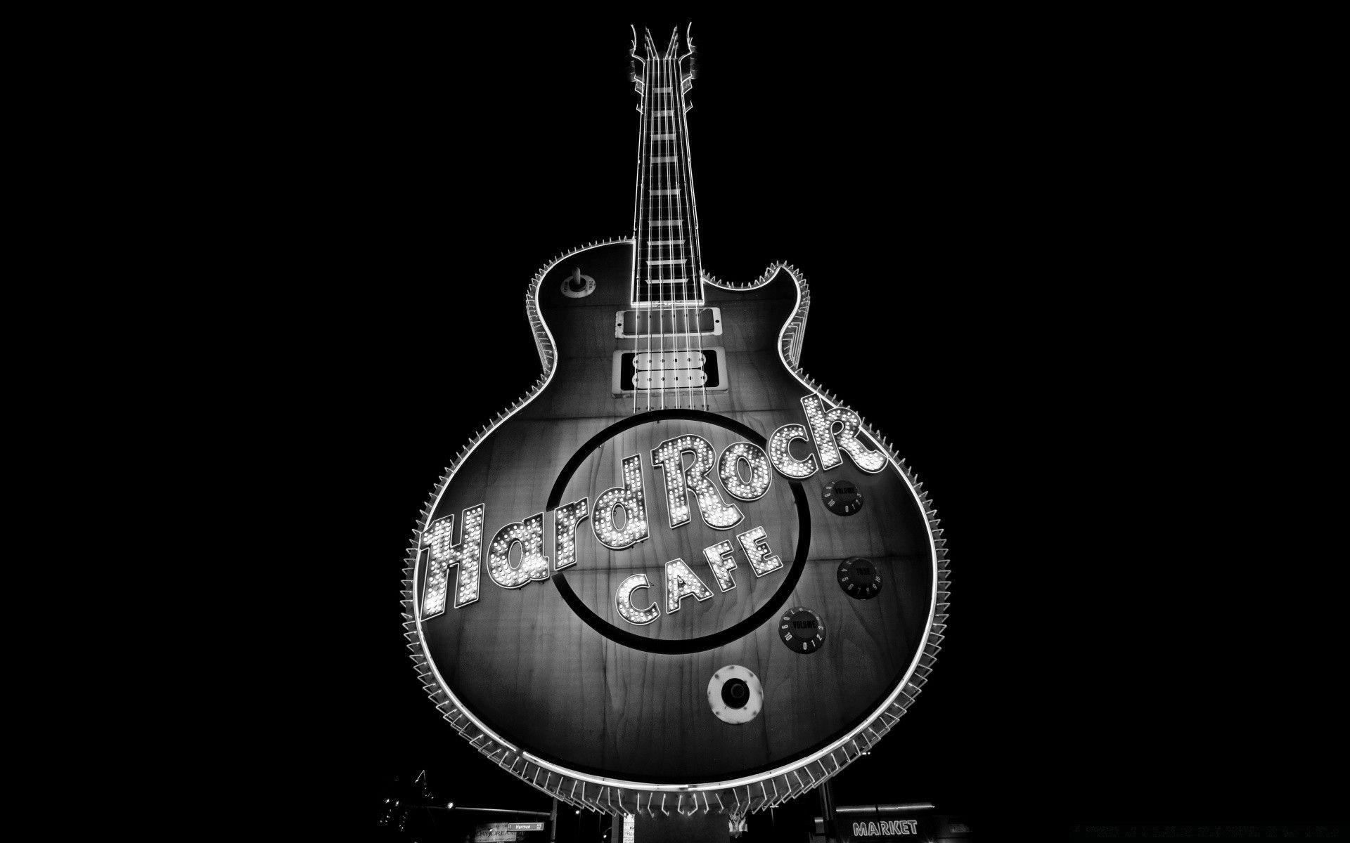 Hard Rock Café, Las Vegas, Musik, Rock, Stadt, 1920x1200 HD Desktop