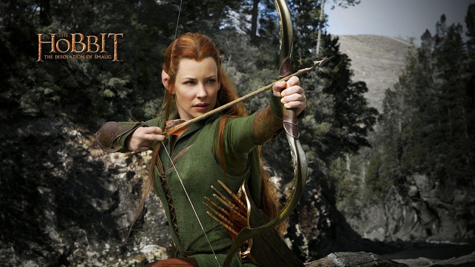 Evangeline Lilly, Tauriel, Hobbit, Film, Bild, 1600x900 HD Desktop