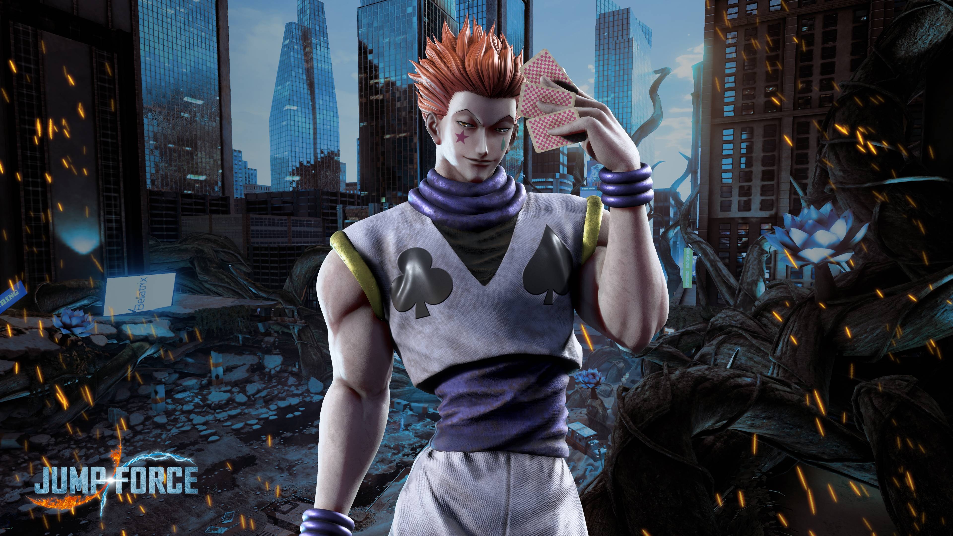 Hisoka, Jump Force, Anime, Katze, Monokel, 3840x2160 4K Desktop