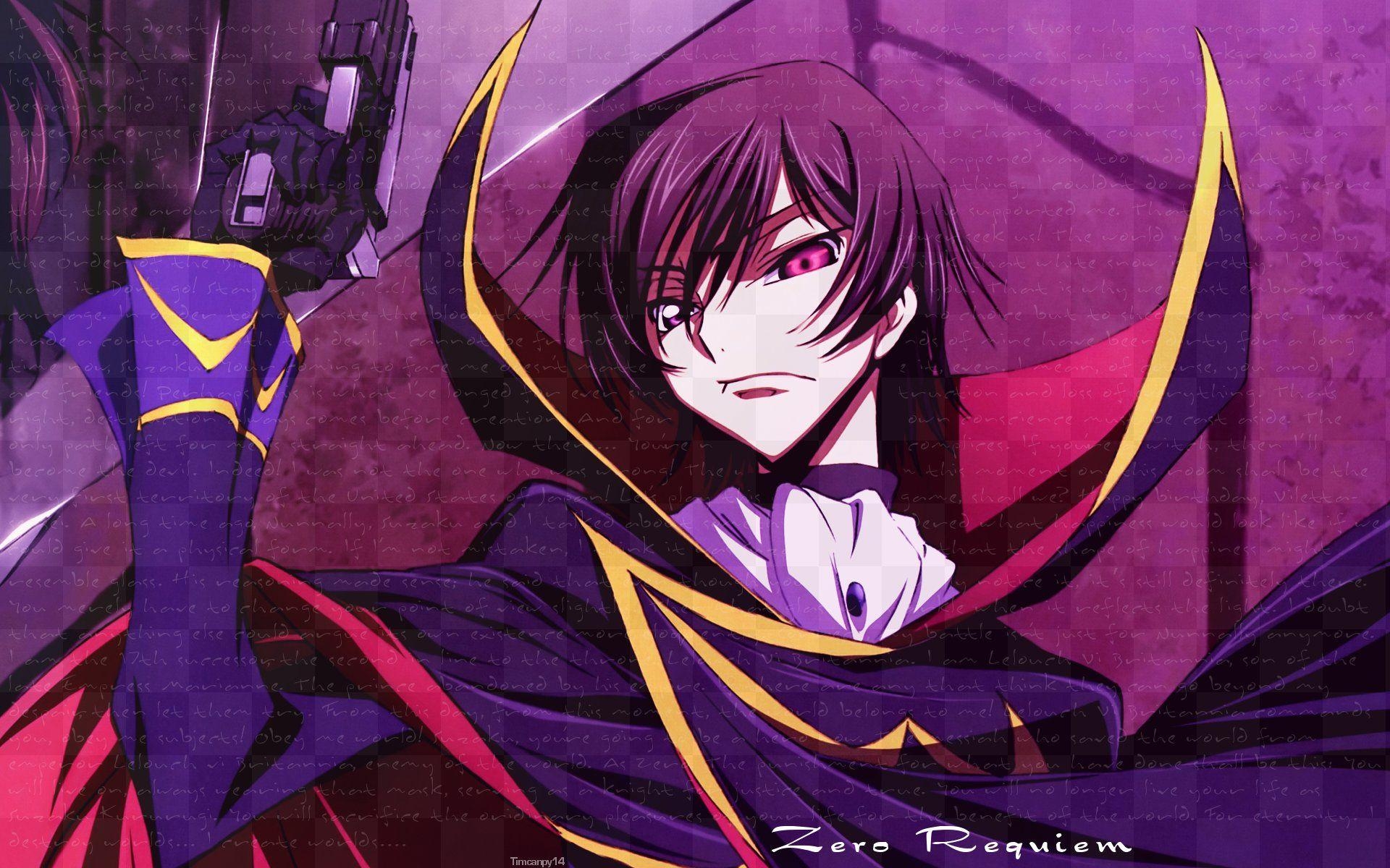 Lelouch Lamperouge, Anime, HD, Code Geass, Download, 1920x1200 HD Desktop