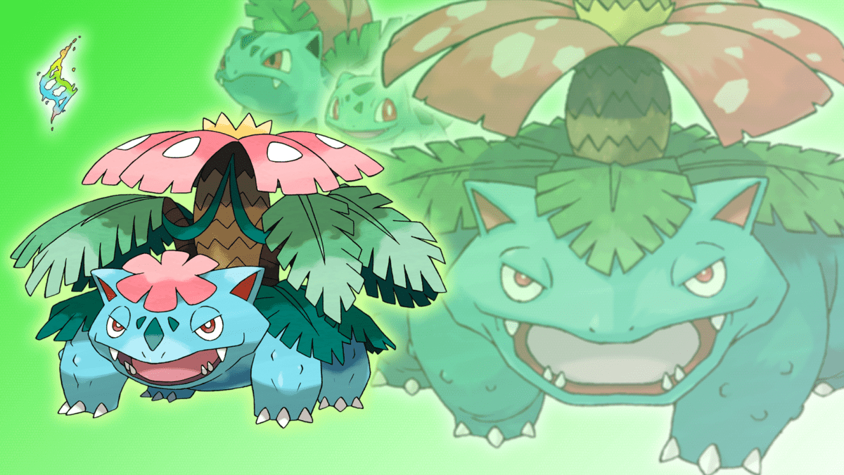 Bulbasaur, Ivysaur, Venusaur, Mega, Hintergrund, 1200x680 HD Desktop