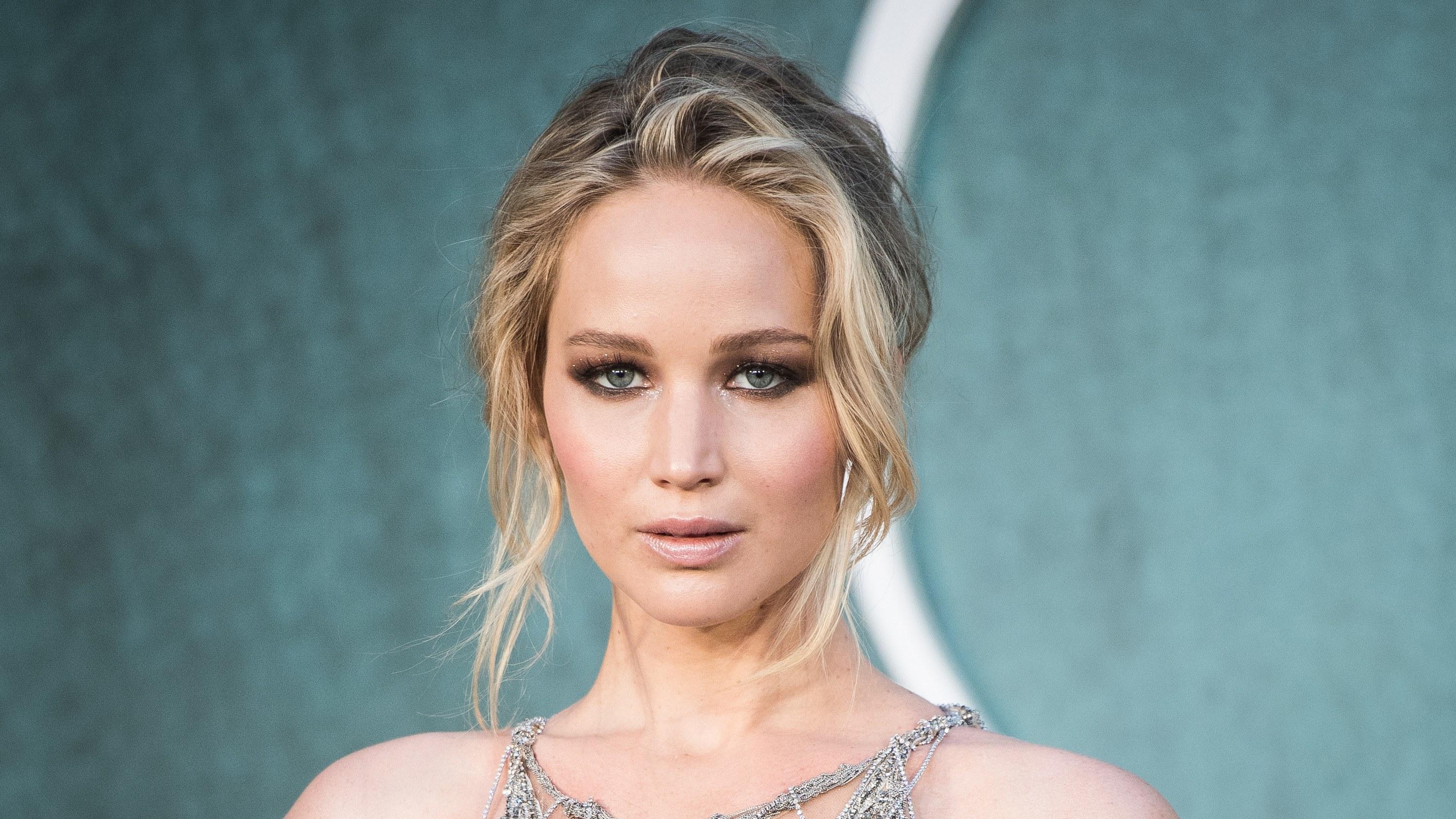 Jennifer Lawrence, Berühmtheit, Make-up, Schauspielerin, Wallpaper, 3000x1690 HD Desktop