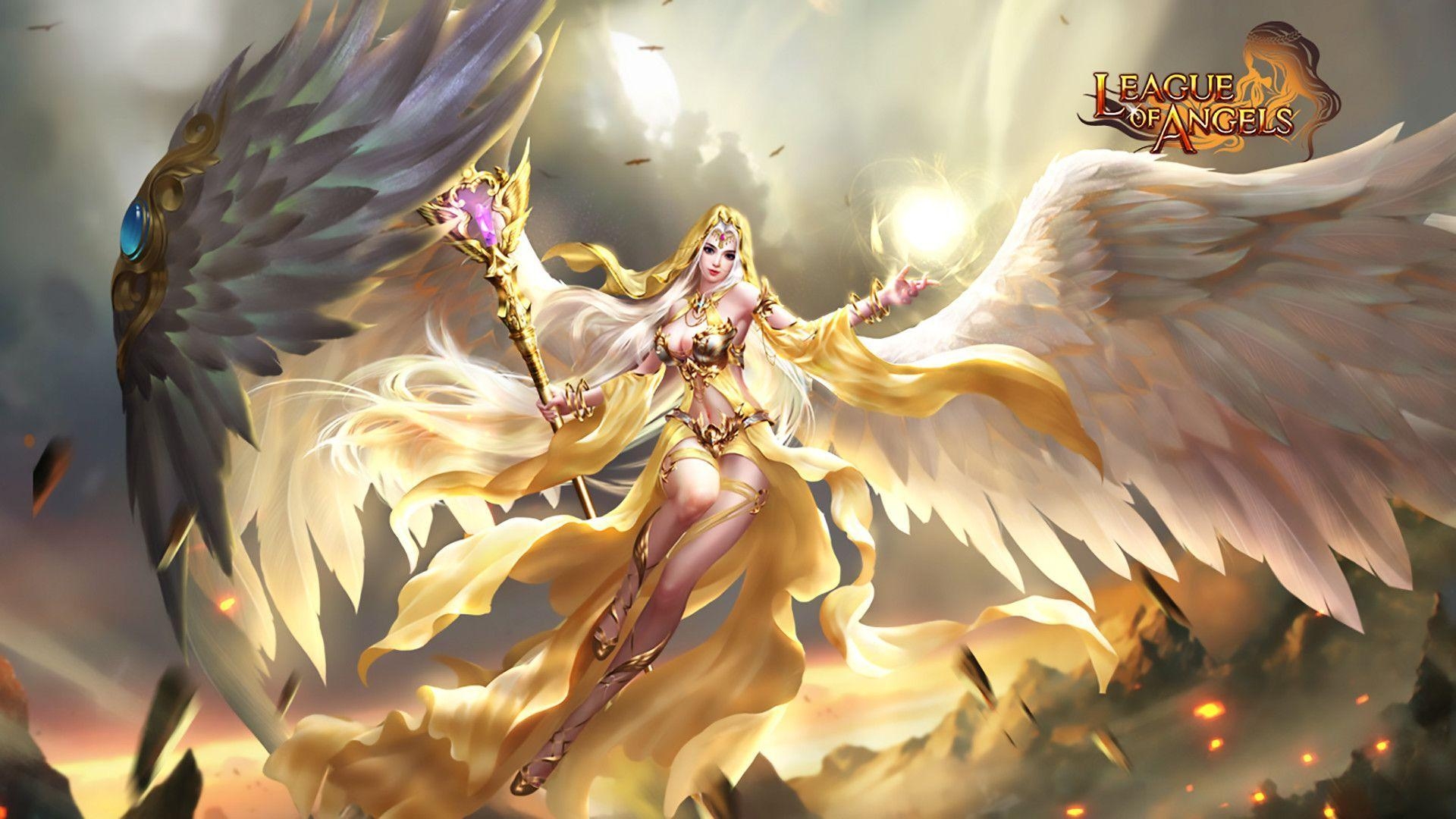 League of Angels, Fantasie, Spiel, Engel, Helden, 1920x1080 Full HD Desktop