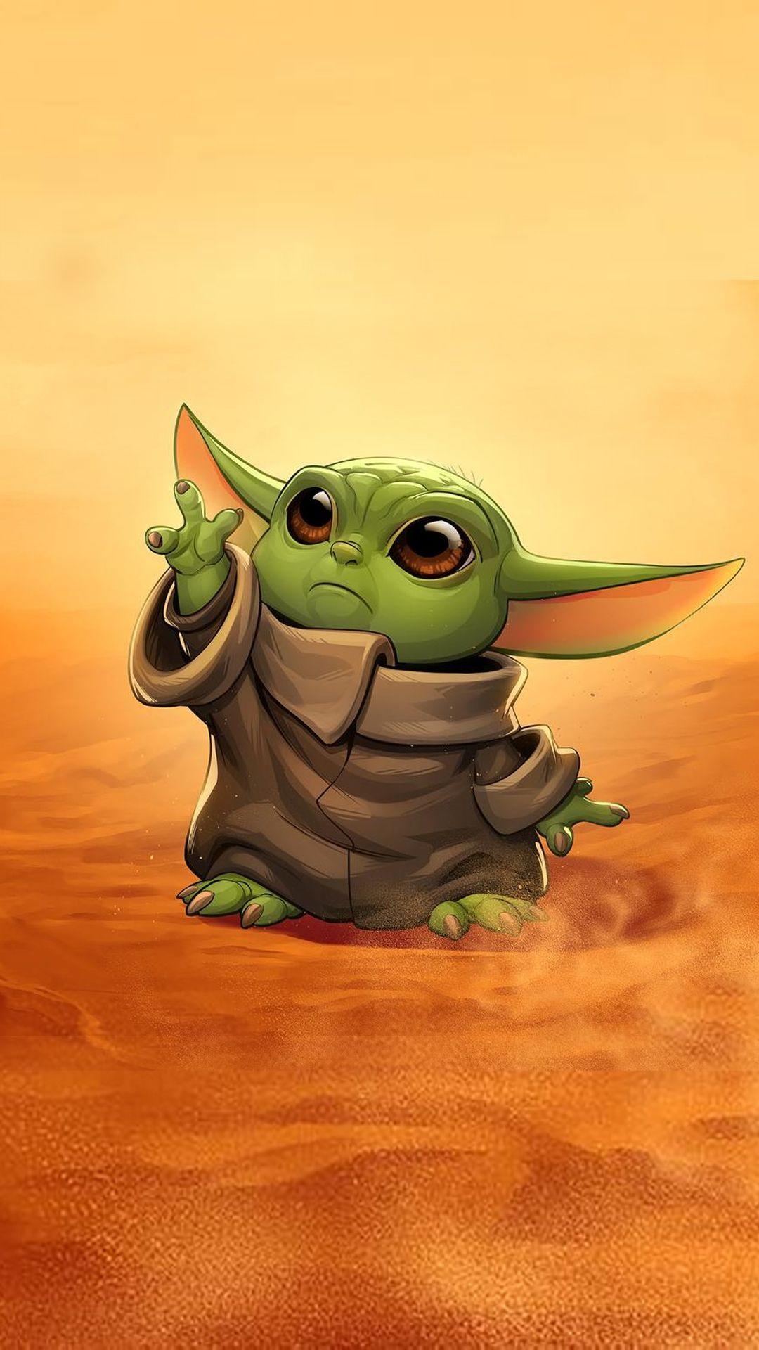 The Child, Baby Yoda, Hintergrund, HD, 1080x1920 Full HD Handy