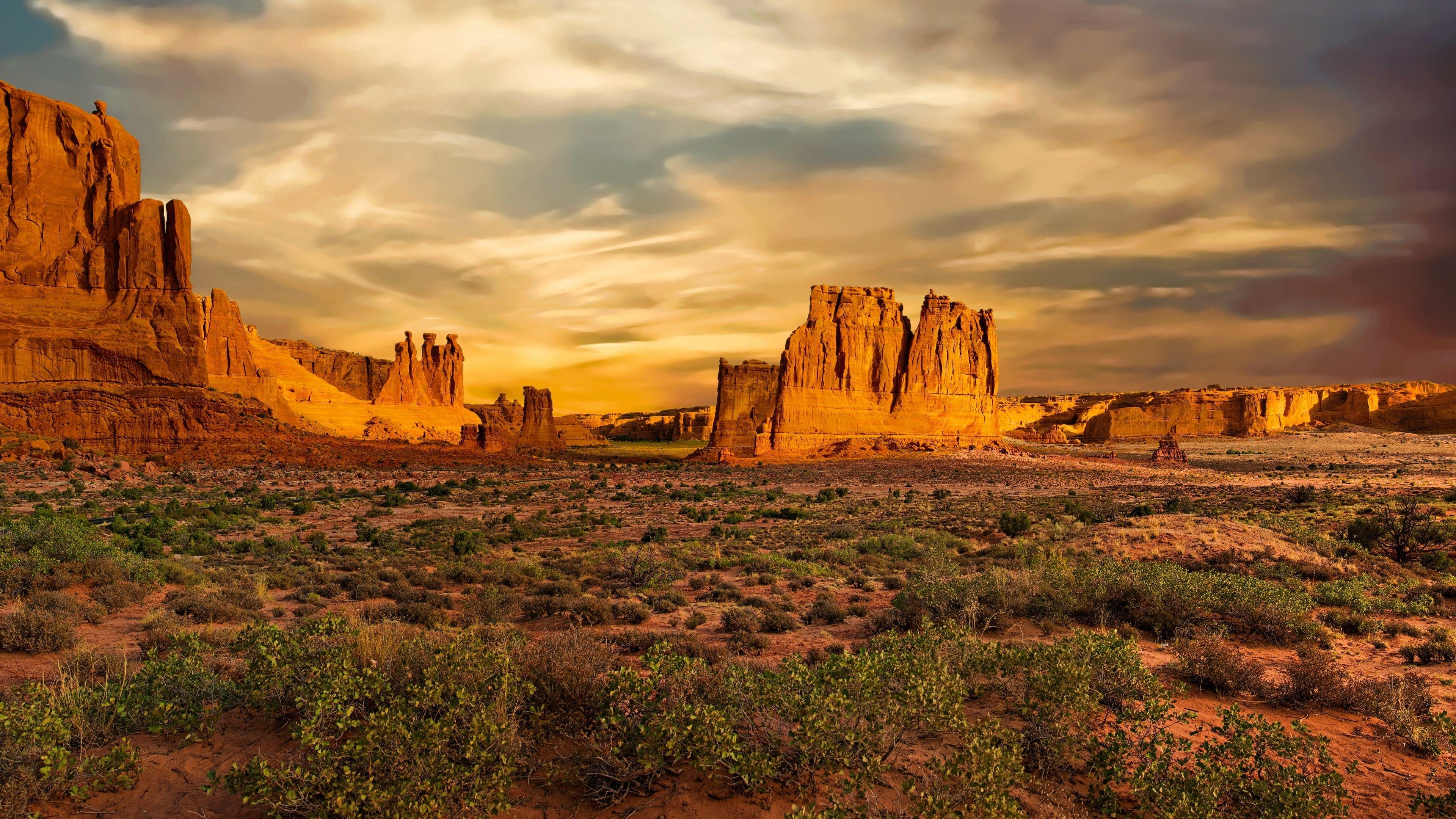 Arches Nationalpark, Drei Klatscher, 4K, Utah, USA, 3840x2160 4K Desktop