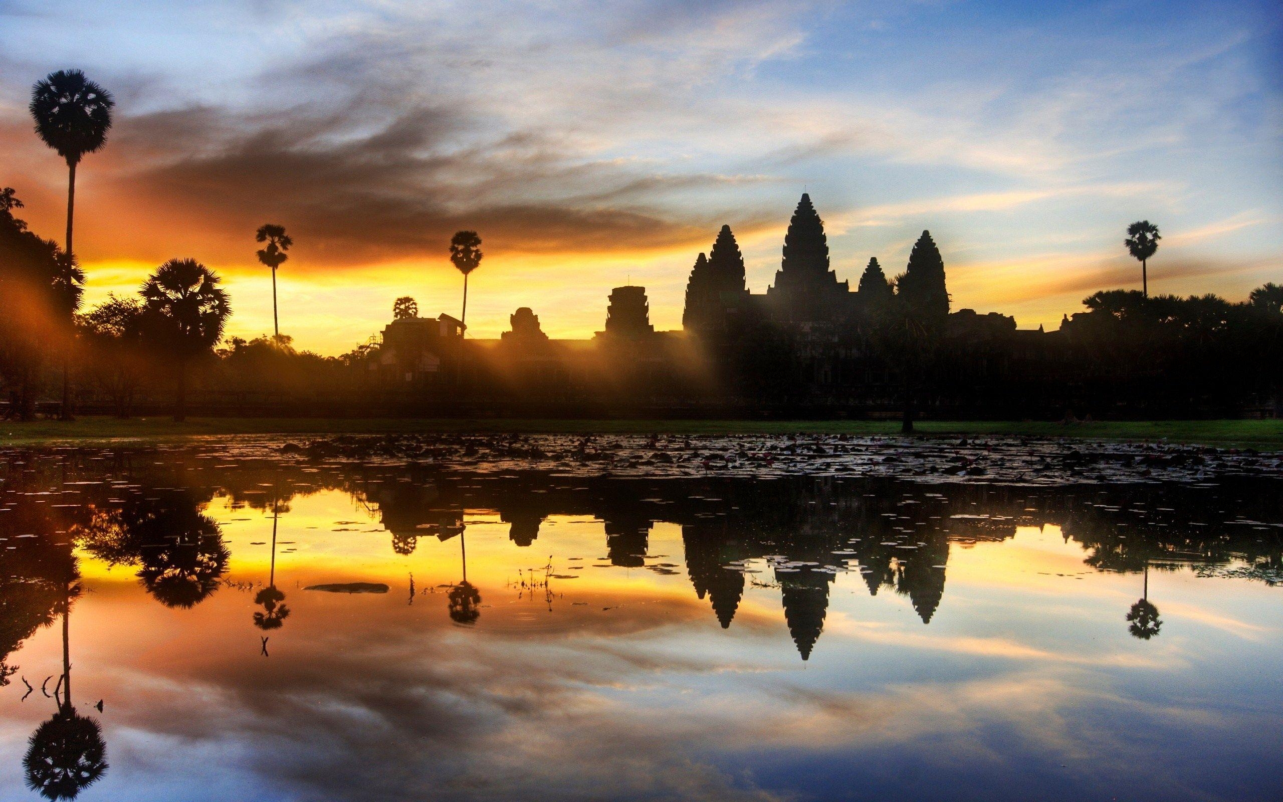 Angkor Wat, Tempel, Kambodscha, Wat, HD, 2560x1600 HD Desktop