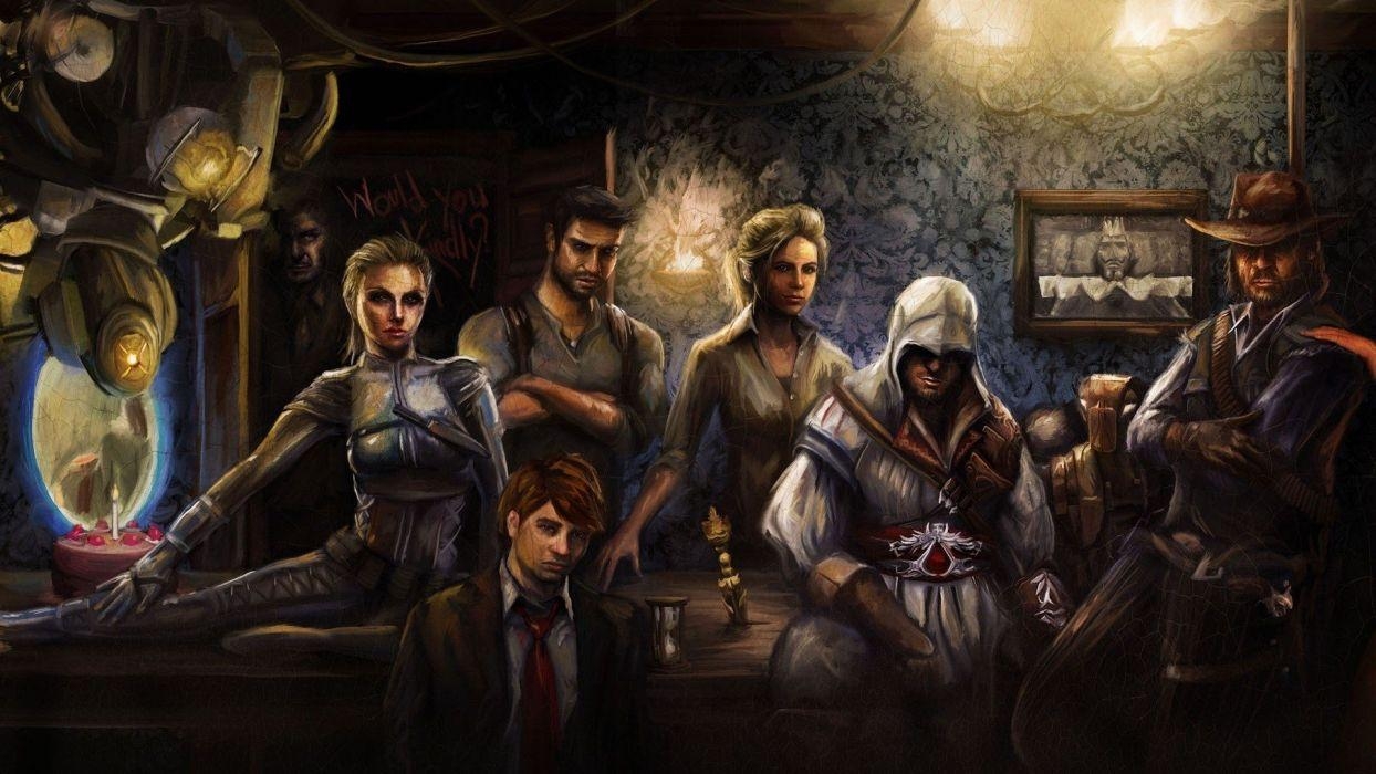 Uncharted, Gaming, Lara Croft, Drake, Assassins, 1250x700 HD Desktop