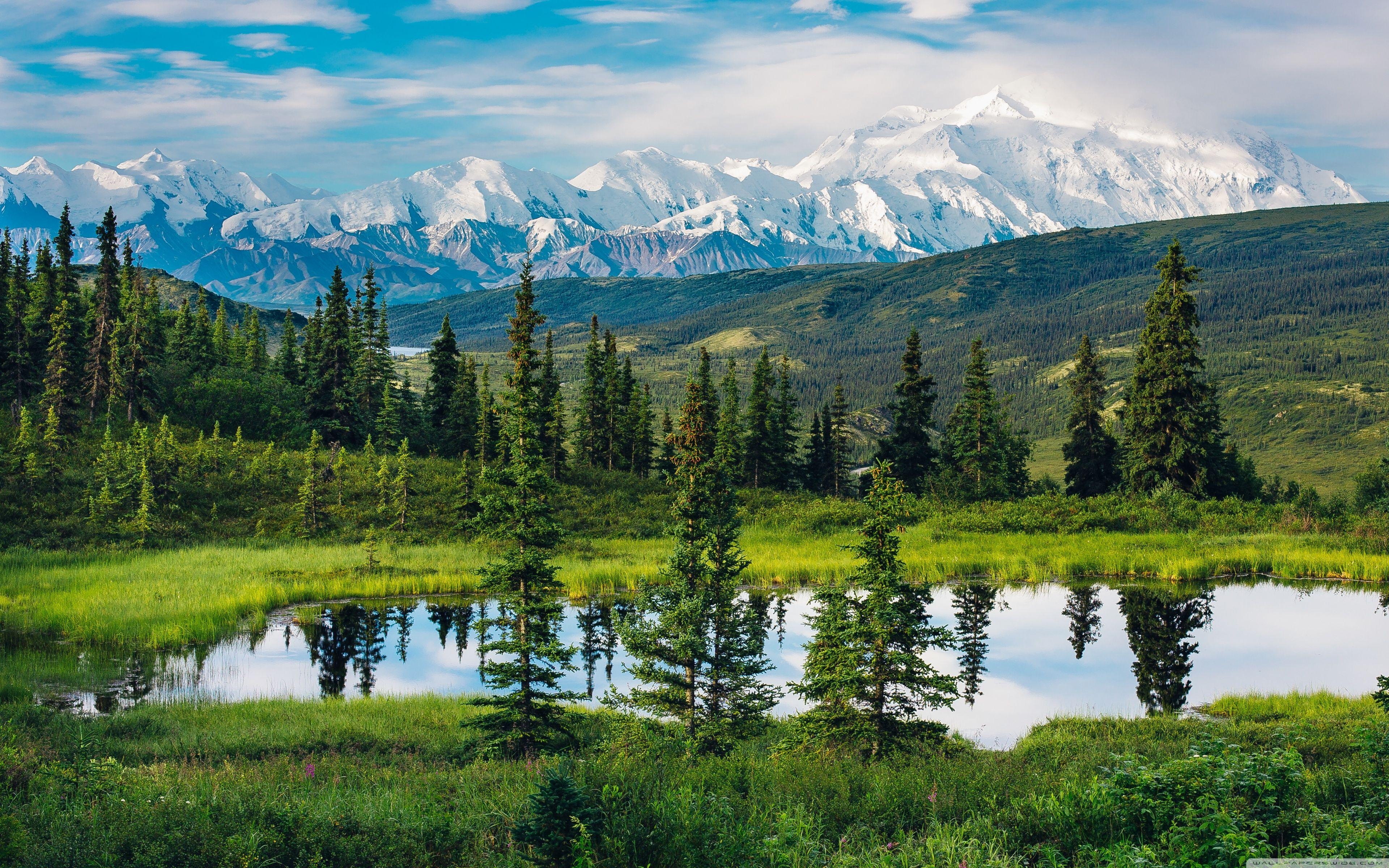 Alaska, Gebirge, Landschaft, 4K, HD, 3840x2400 4K Desktop