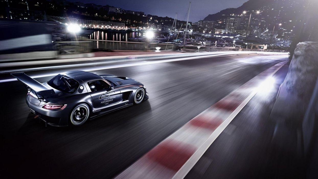 Mercedes-Benz SLS, AMG, Rennstrecke, Tuning, Menge, 1250x700 HD Desktop