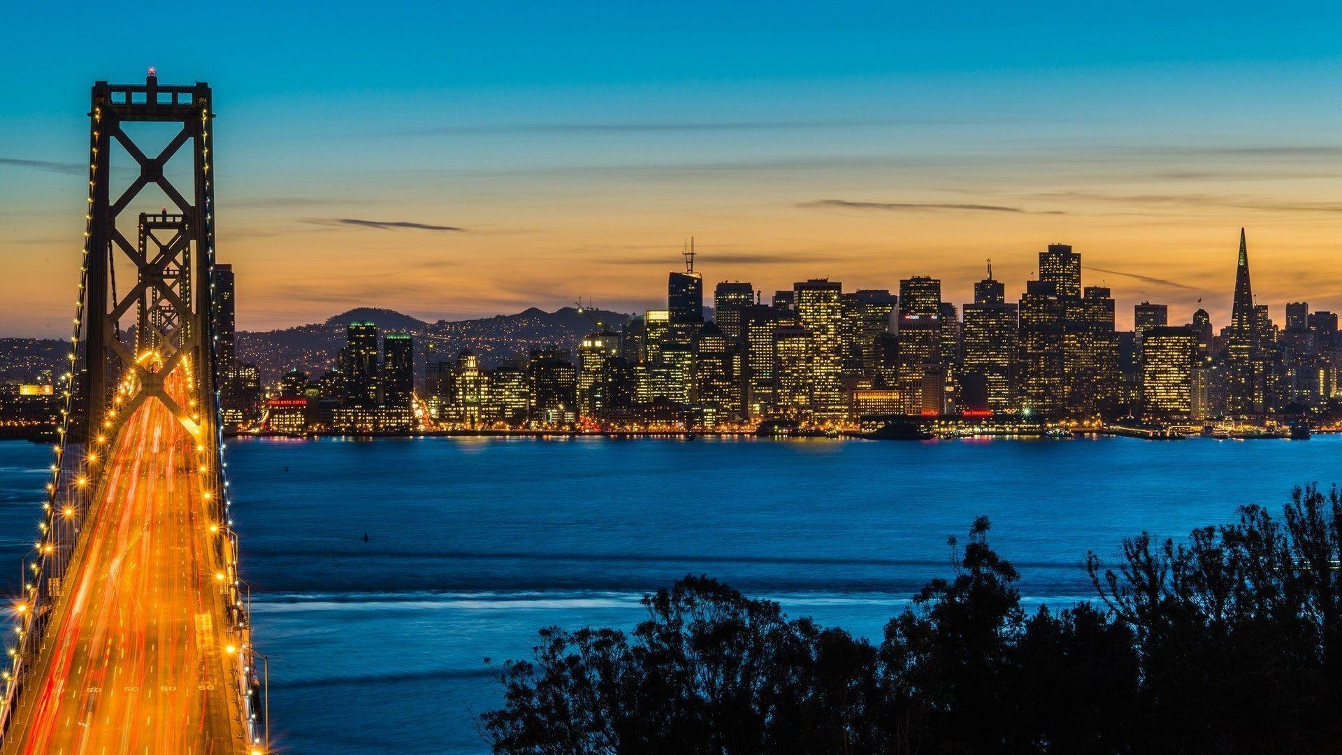 San Francisco, Bay Bridge, USA, Atemberaubend, Bild, 1920x1080 Full HD Desktop