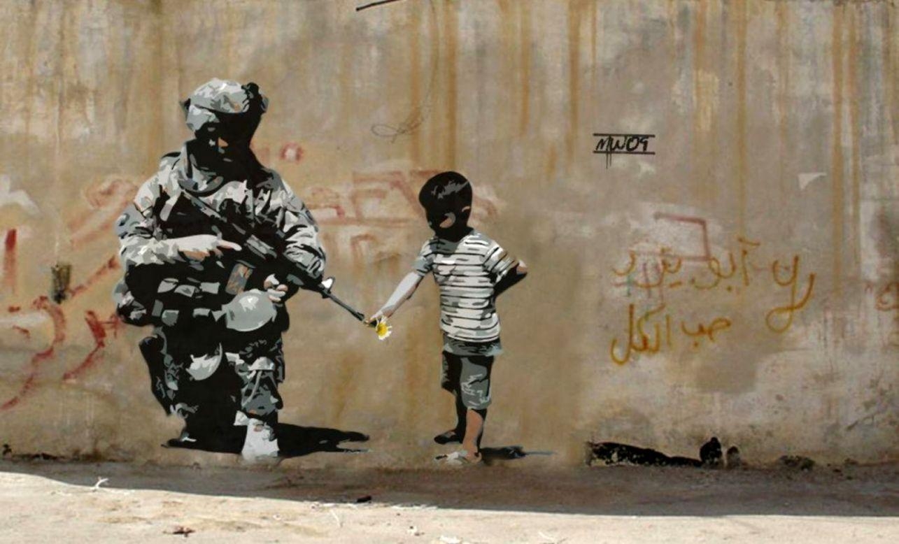 Banksy, iPhone, Graffiti, Street Art, Kunst, 1290x780 HD Desktop