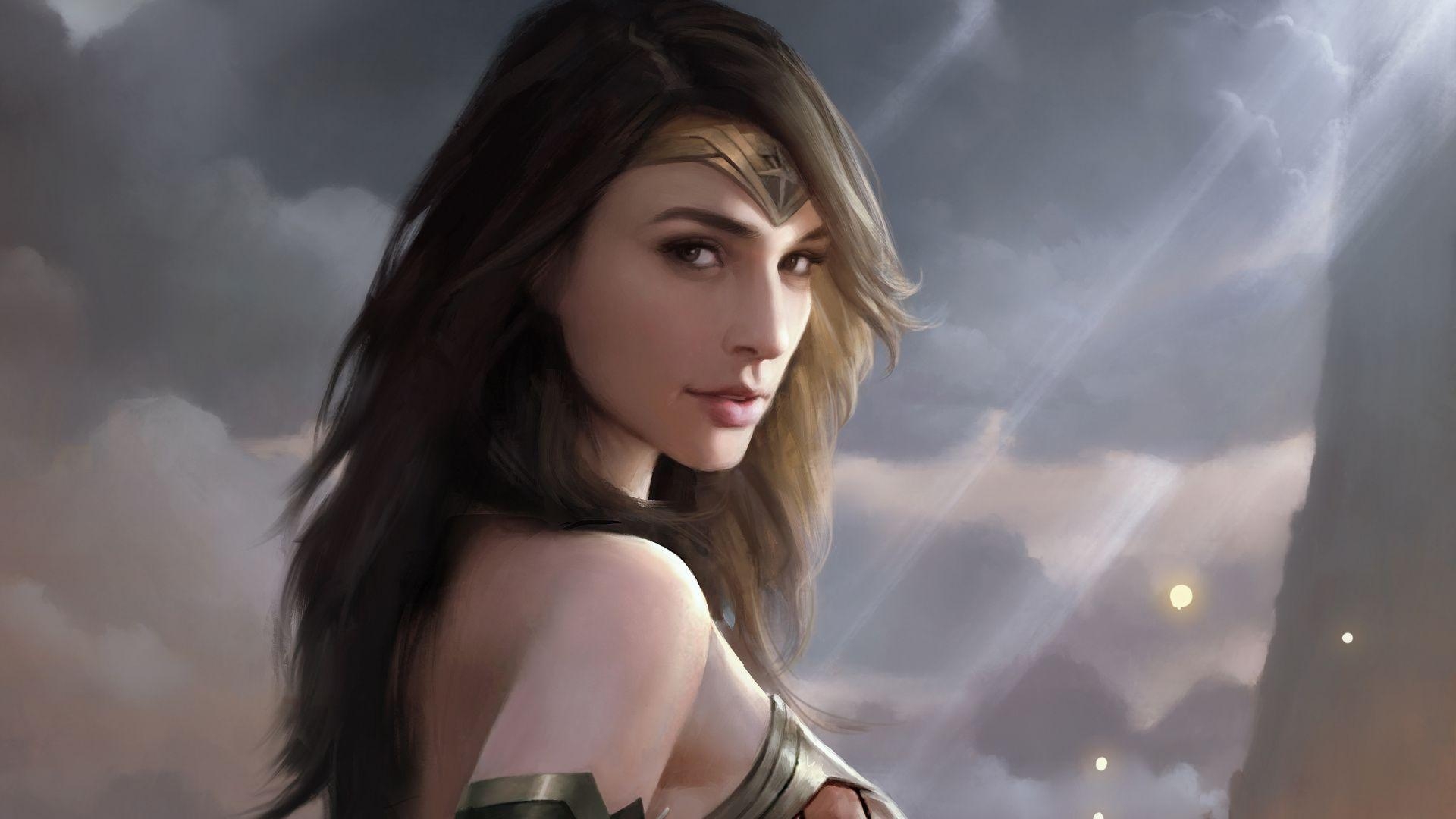 Gal Gadot, Wonder Woman, Schönheit, Wallpaper, Film, 1920x1080 Full HD Desktop