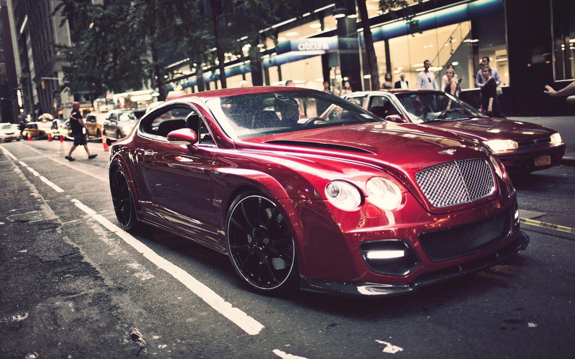 Roter Bentley, Straße, Bild, Foto, Auto, 1920x1200 HD Desktop