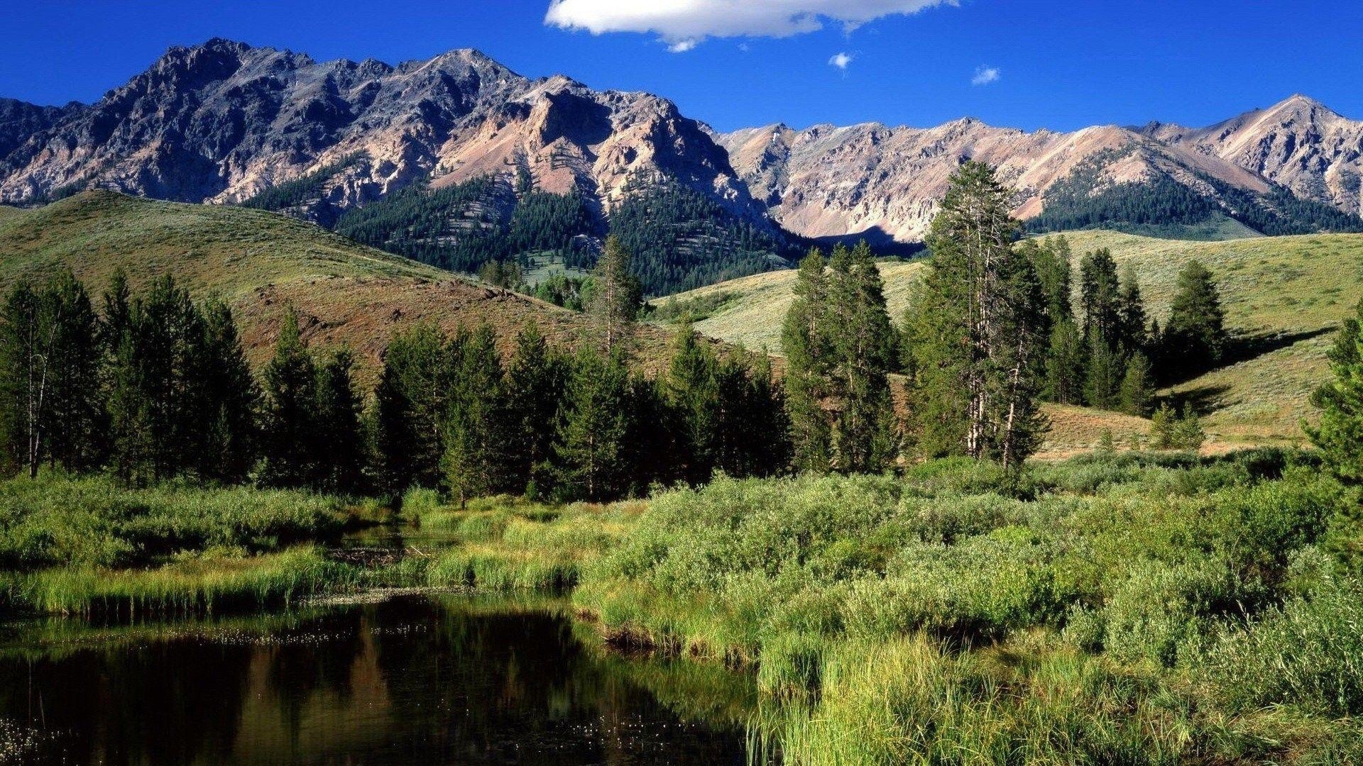 Idaho, Berge, fantastische Landschaften, Natur, Reisen, 1920x1080 Full HD Desktop