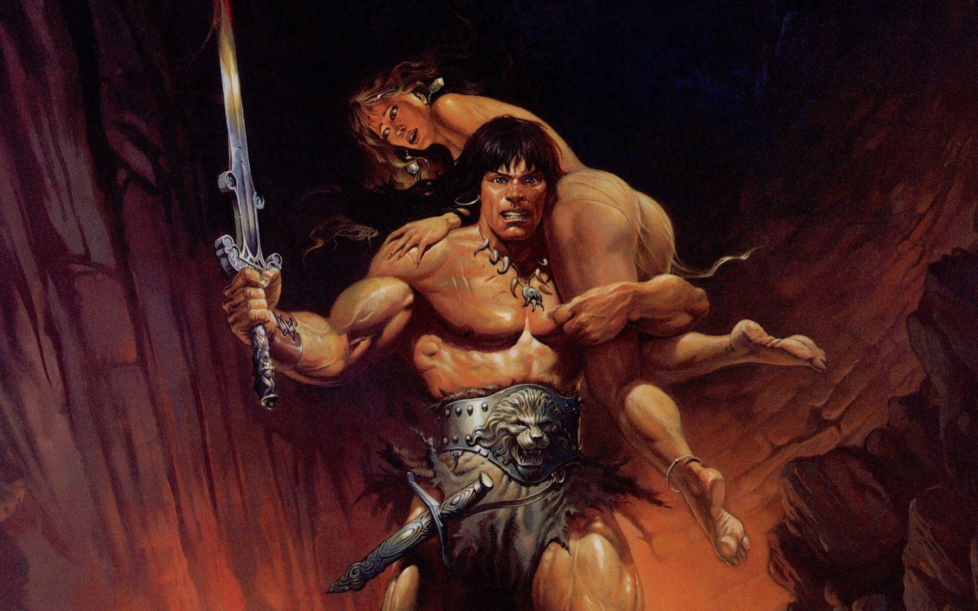 Conan der Barbar, Originalkunst, Retro, Film, 1920x1200 HD Desktop