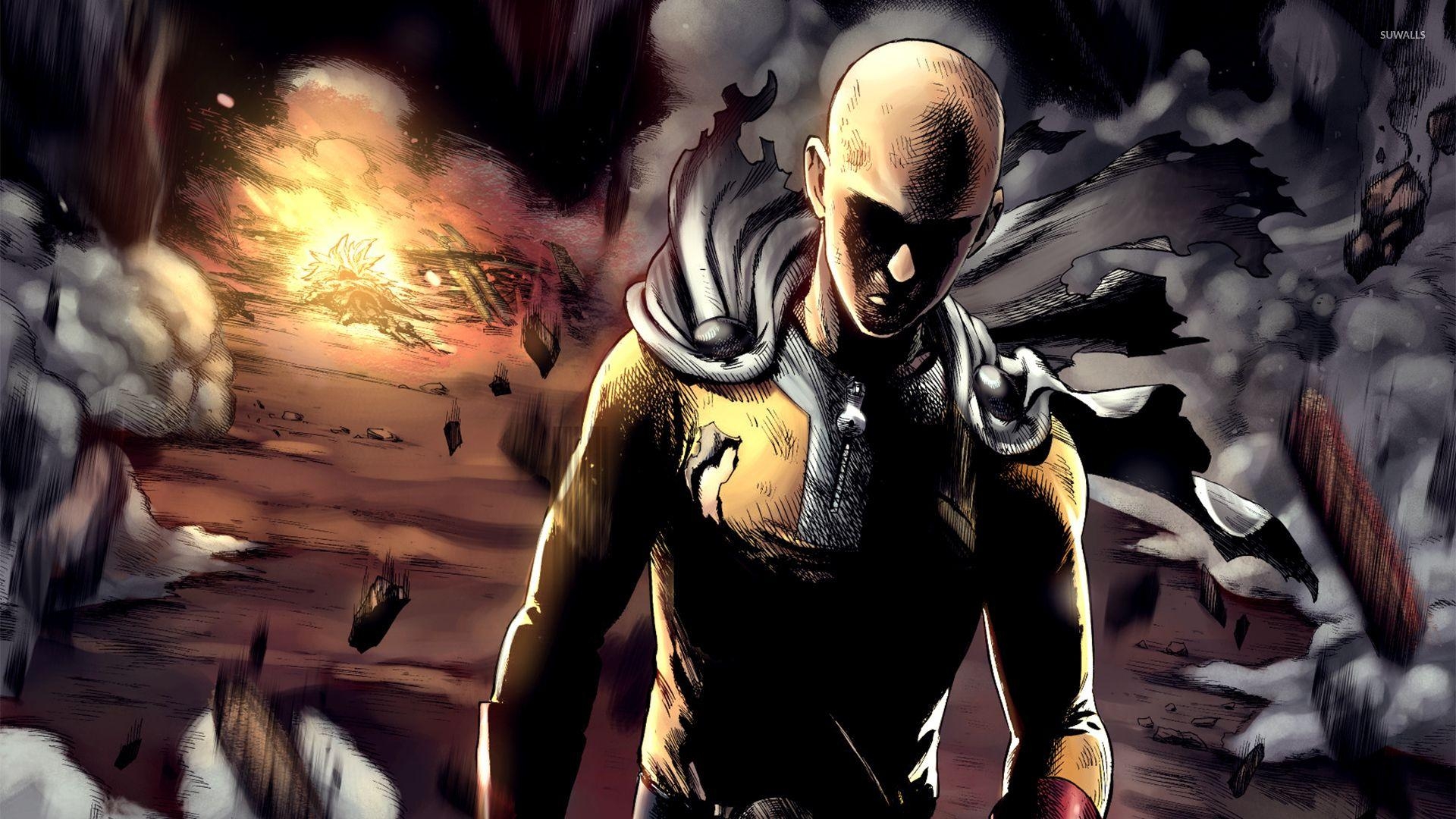 Saitama Explosion, Anime, Spannung, One Punch Man, 1920x1080 Full HD Desktop