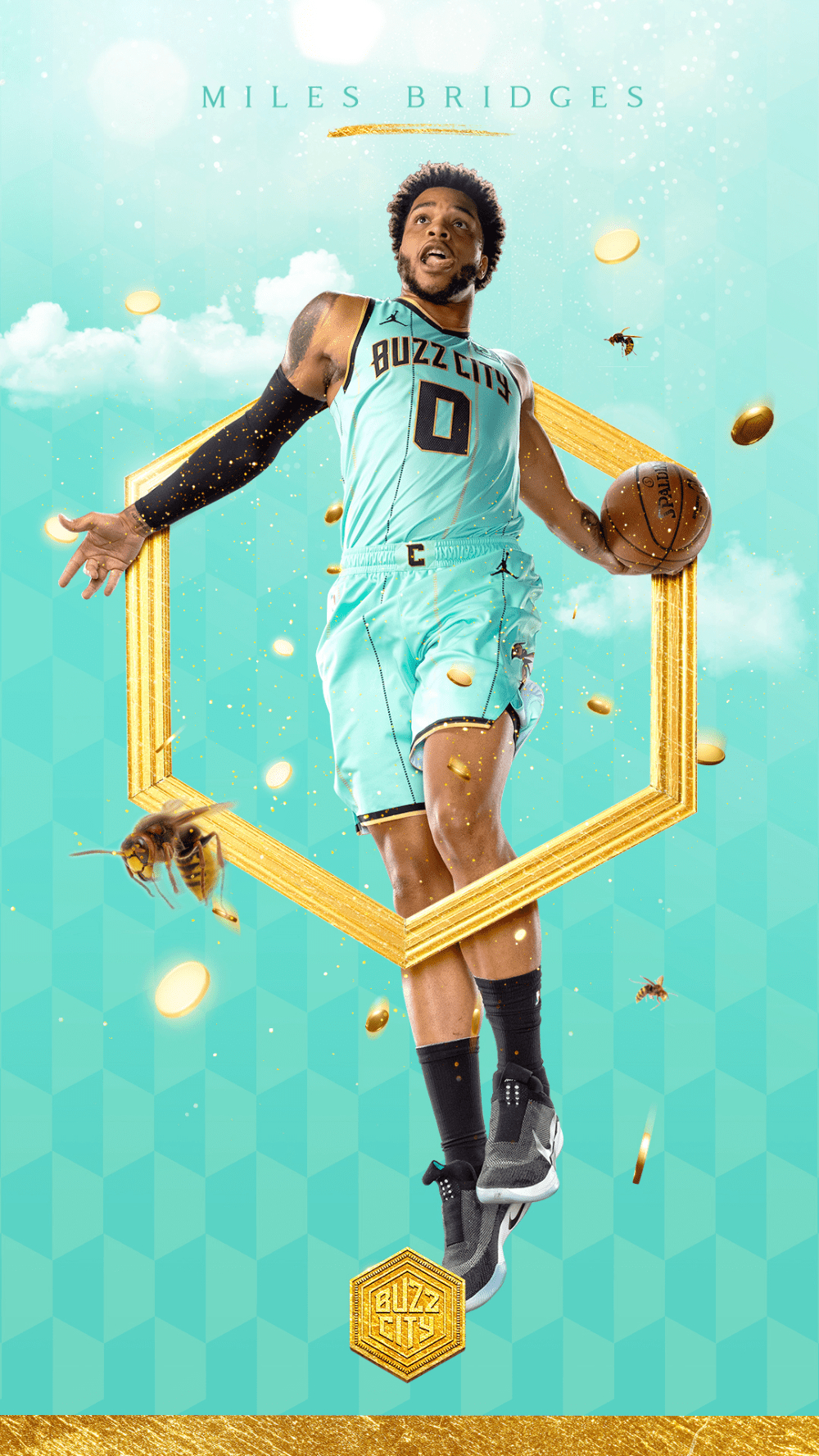 Miles Bridges 2021, Basketball, Sportbild, Athlet, Wallpaper, 1000x1780 HD Handy