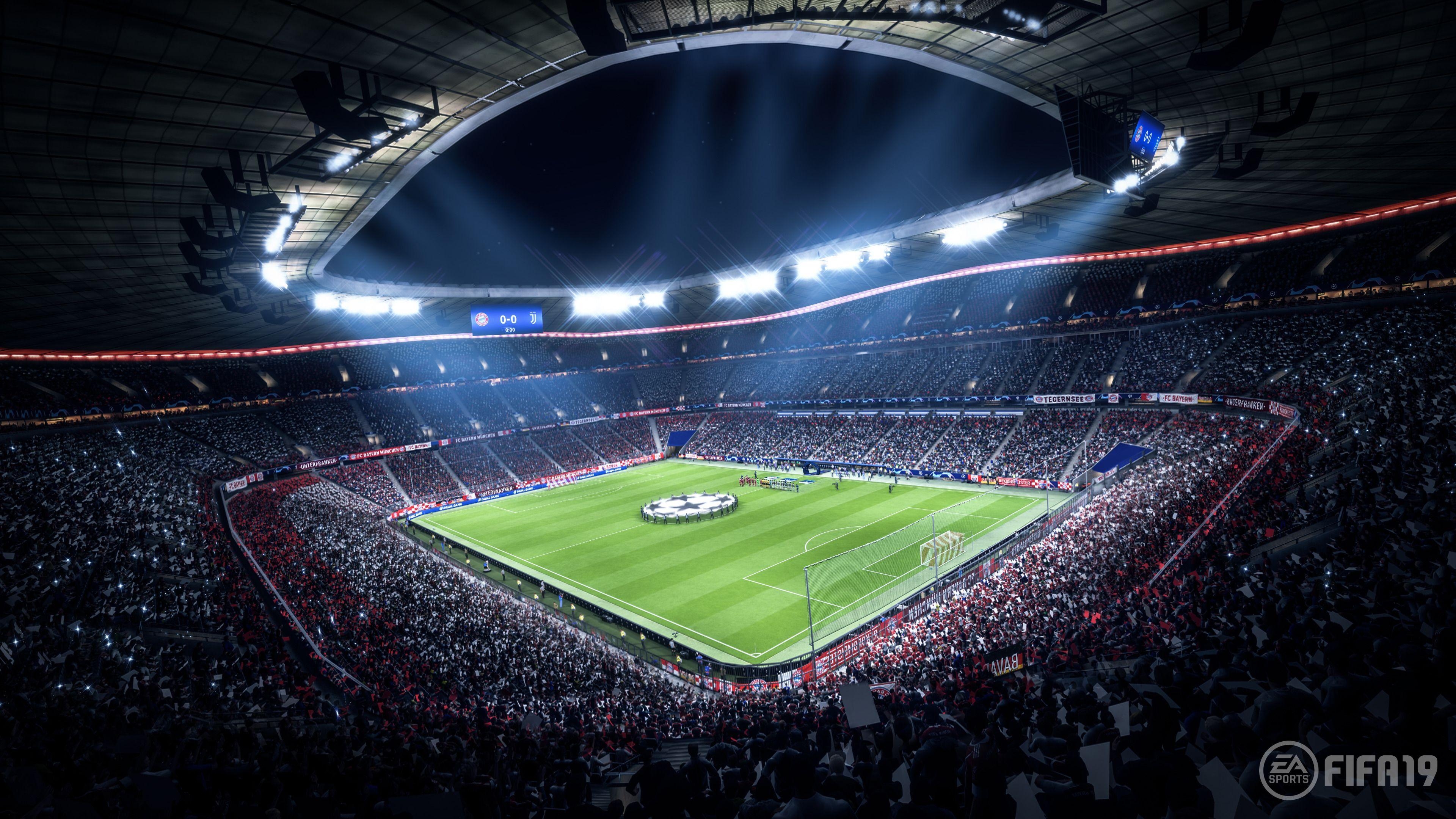 FIFA 19, Stadion, 4K, HD, Spiel, 3840x2160 4K Desktop