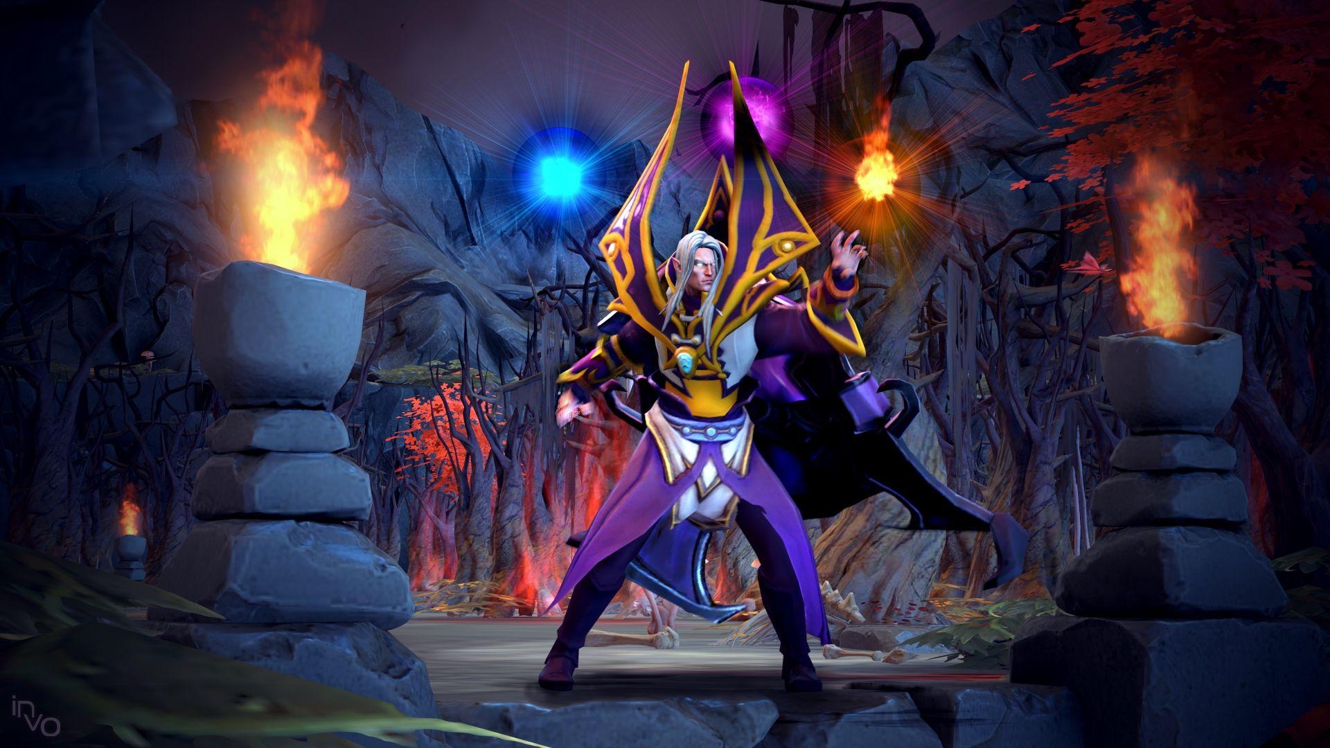 Invoker, Anime, Dota 2, Magier, Hintergrundbild, 1920x1080 Full HD Desktop