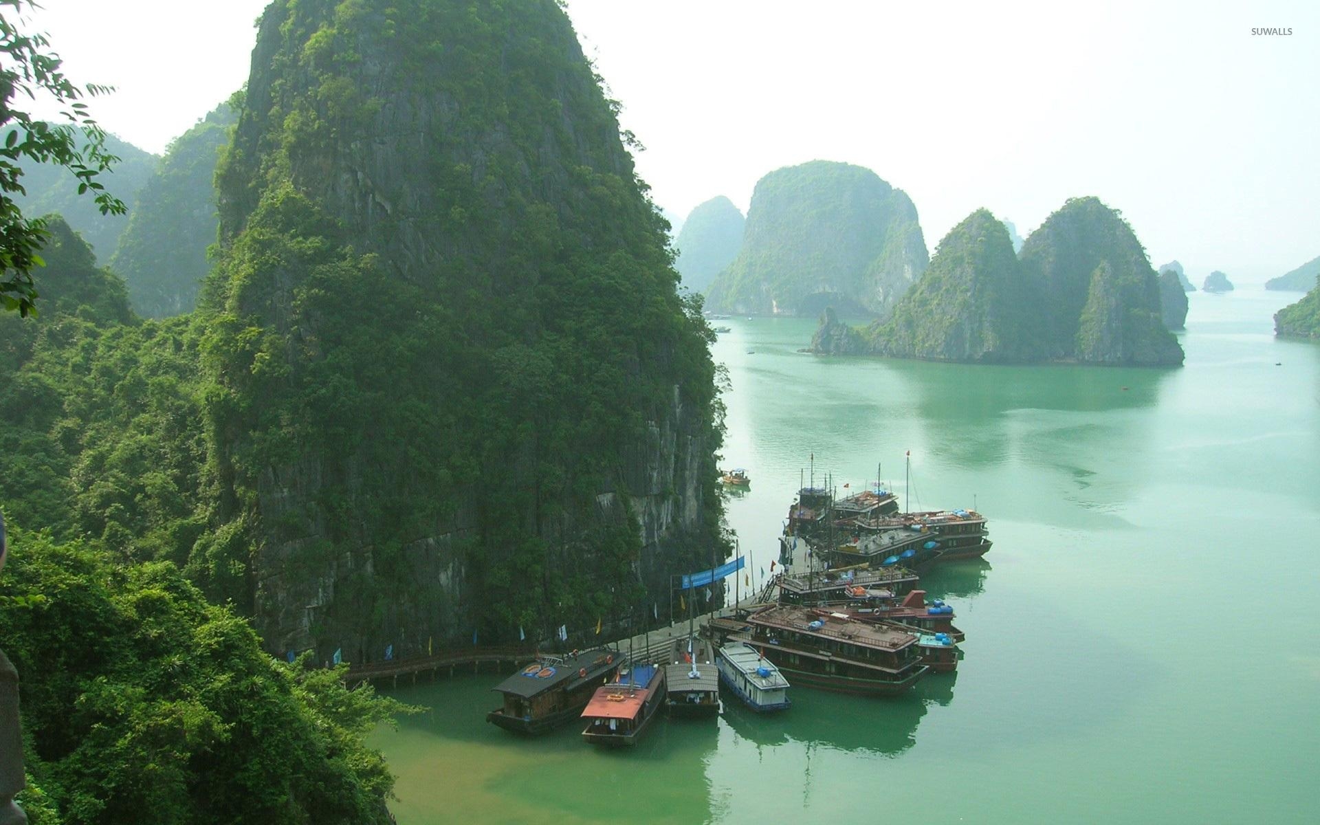 Halong Bucht, Vietnam, Hintergrund, Reisefotografie, 1920x1200 HD Desktop