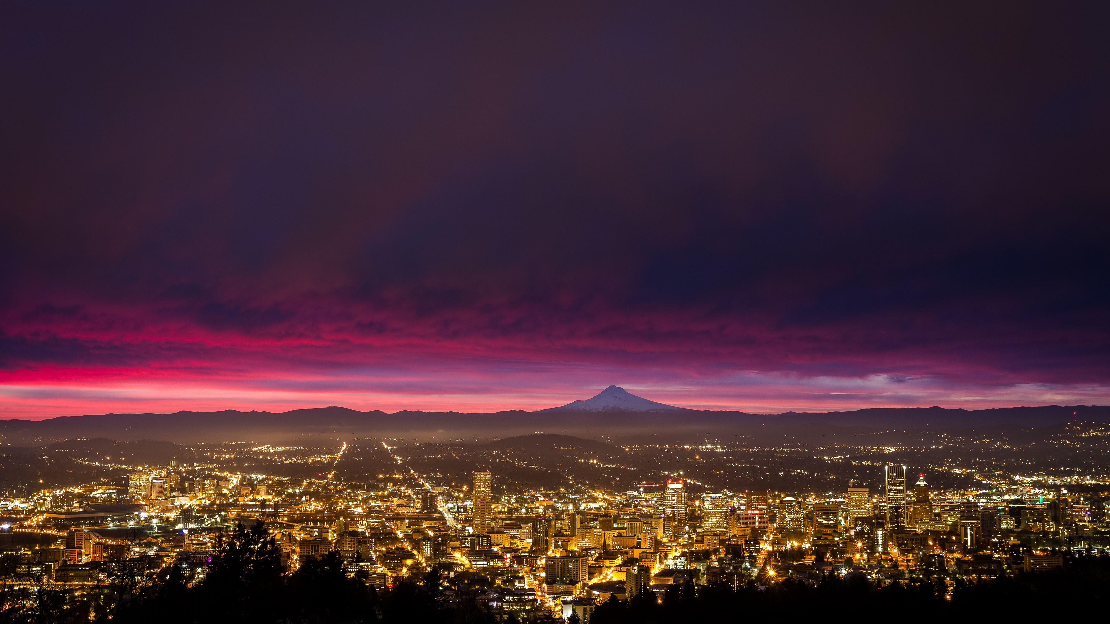 Portland Sonnenaufgang, HD, Natur, 4K, Bild, 3840x2160 4K Desktop