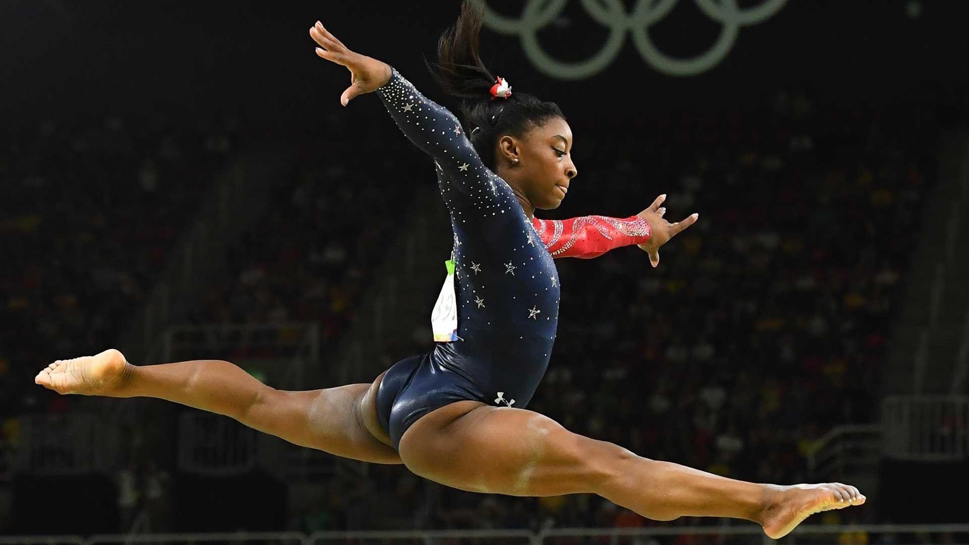 Simone Biles, Gymnastik, Sportstar, Hintergrundbild, Athletin, 1920x1080 Full HD Desktop