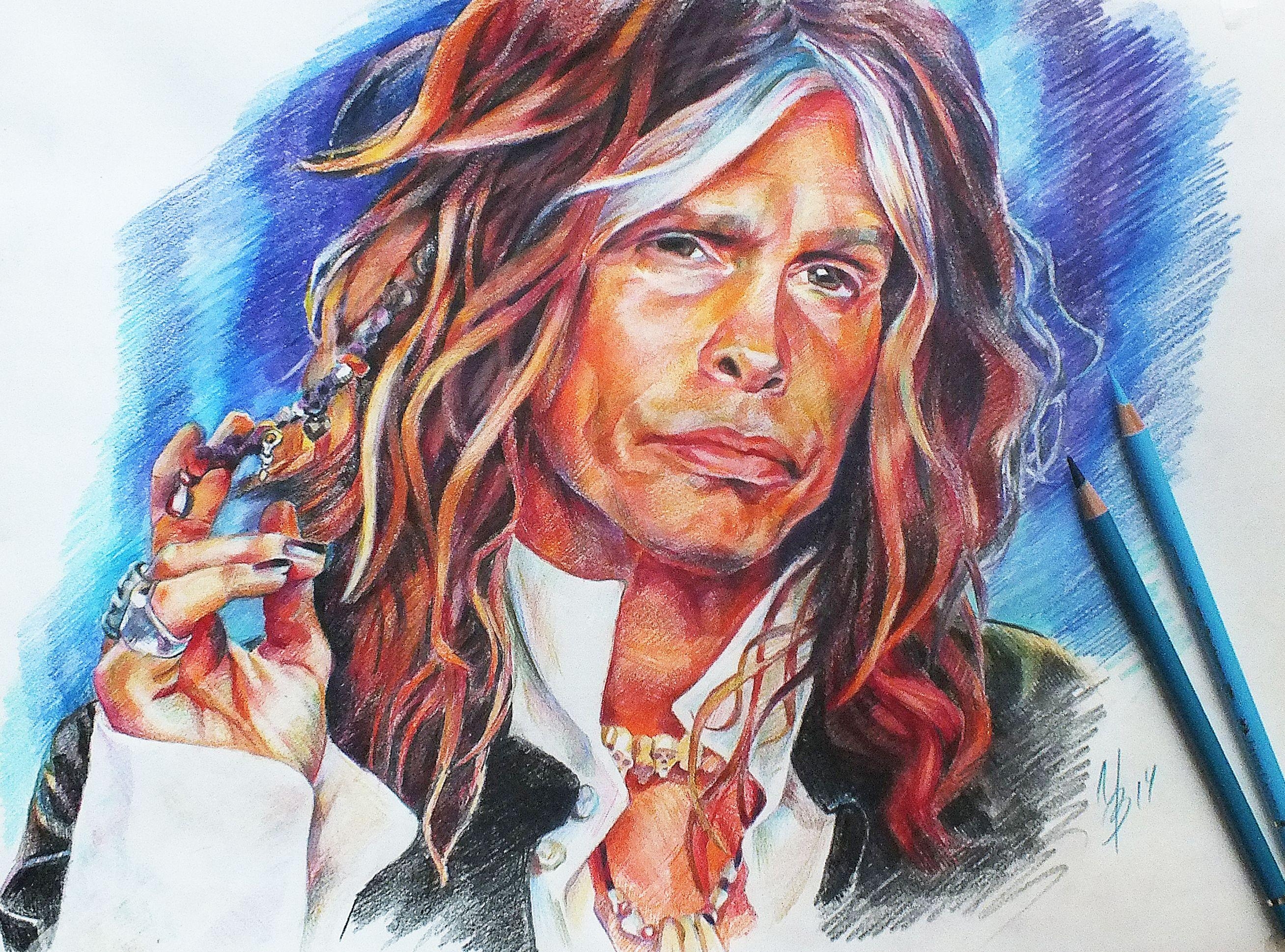 Aerosmith, Steven Tyler, Kunst, Rock, Gesicht, 2620x1940 HD Desktop